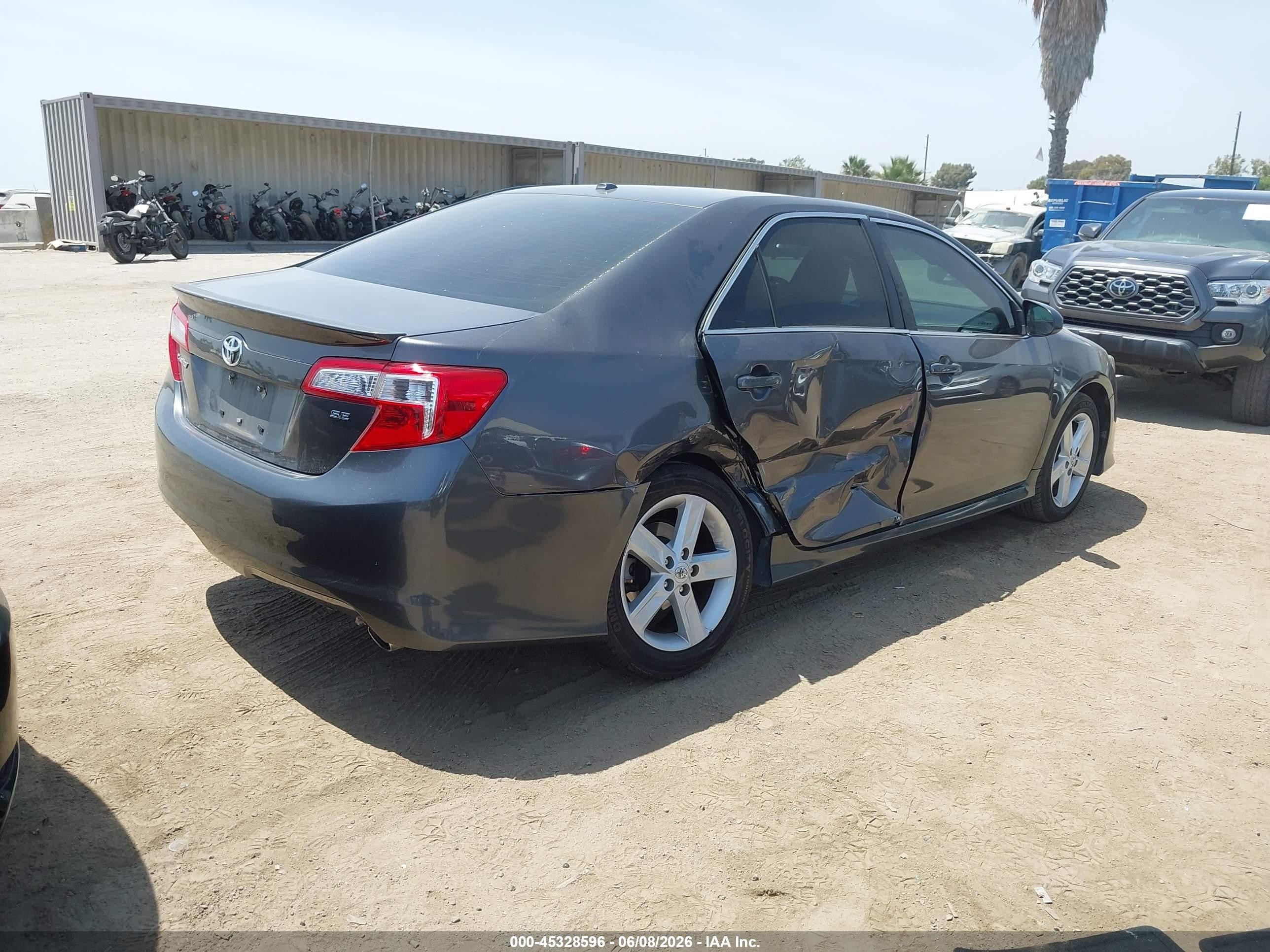 2013 Toyota Camry Se Gray vin: 4T1BF1FK1DU703025