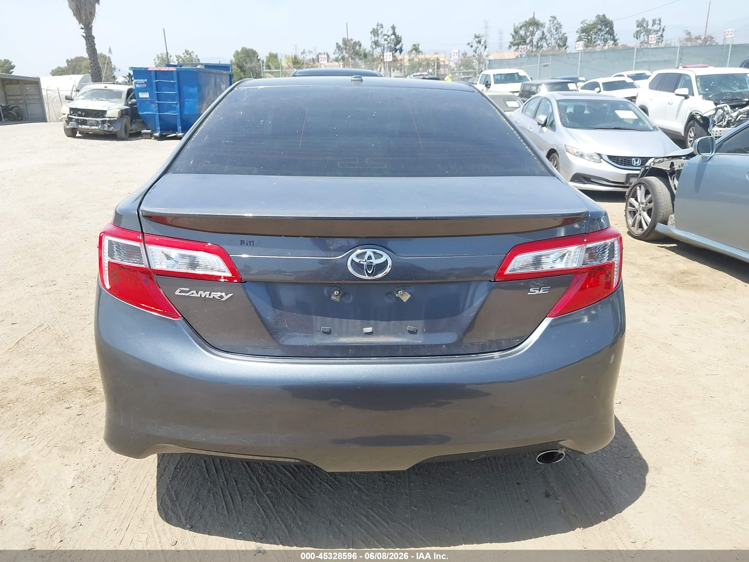 2013 Toyota Camry Se Gray vin: 4T1BF1FK1DU703025