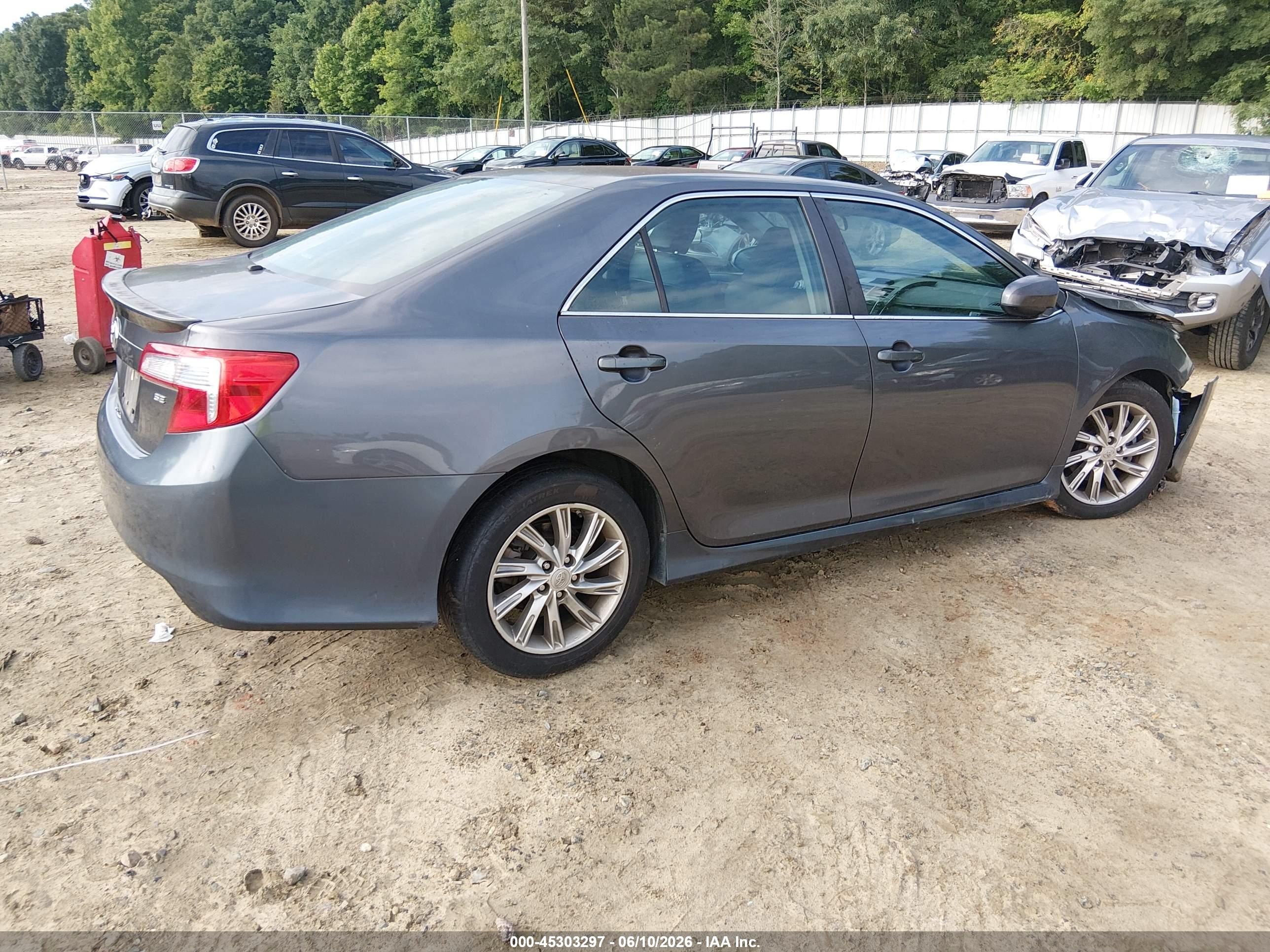 2013 Toyota Camry Se Gray vin: 4T1BF1FK1DU705440