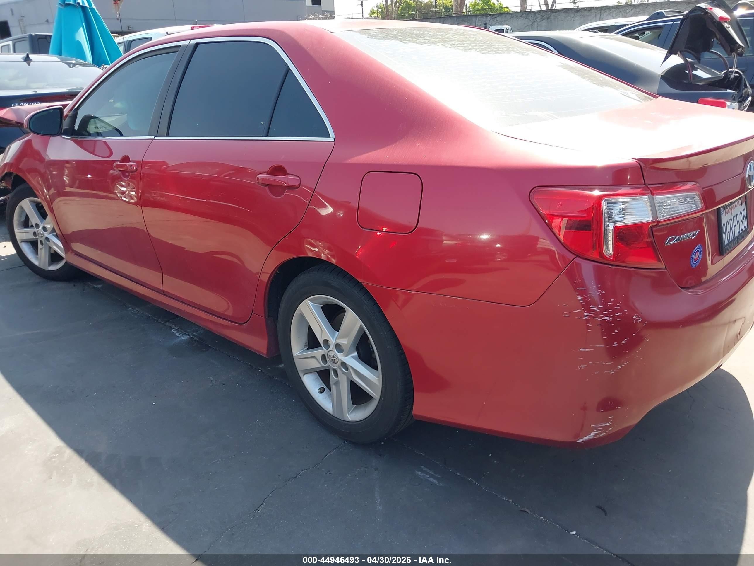 2013 Toyota Camry Se Красный vin: 4T1BF1FK1DU723551