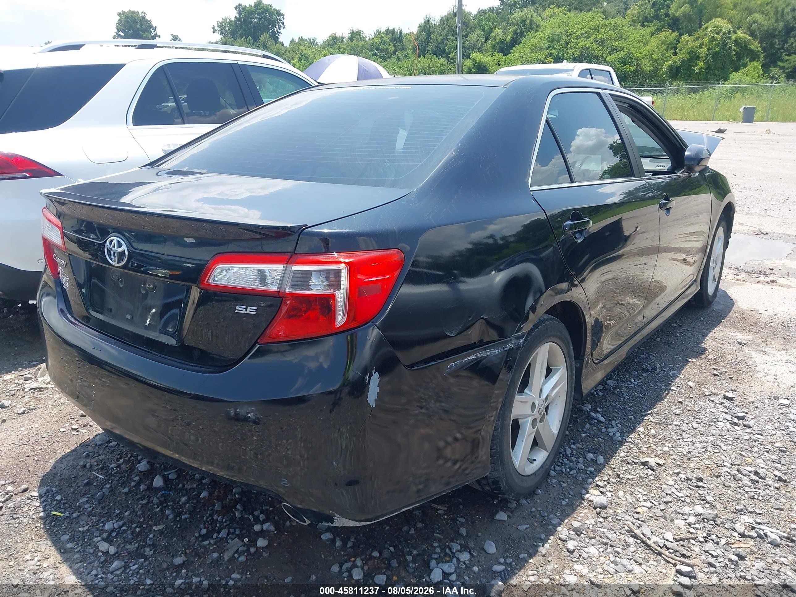 2014 Toyota Camry Se Черный vin: 4T1BF1FK1EU302124