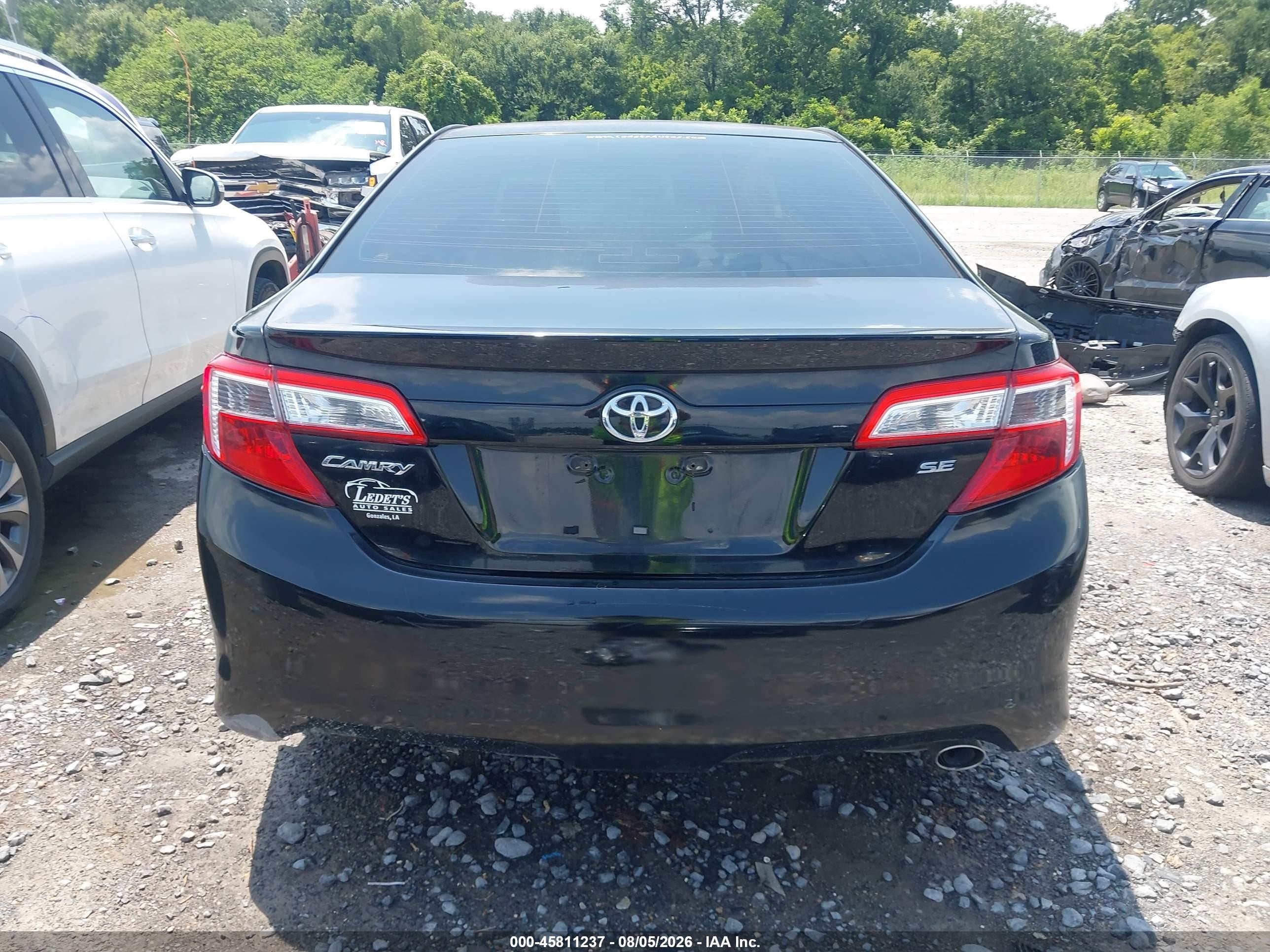 2014 Toyota Camry Se Черный vin: 4T1BF1FK1EU302124