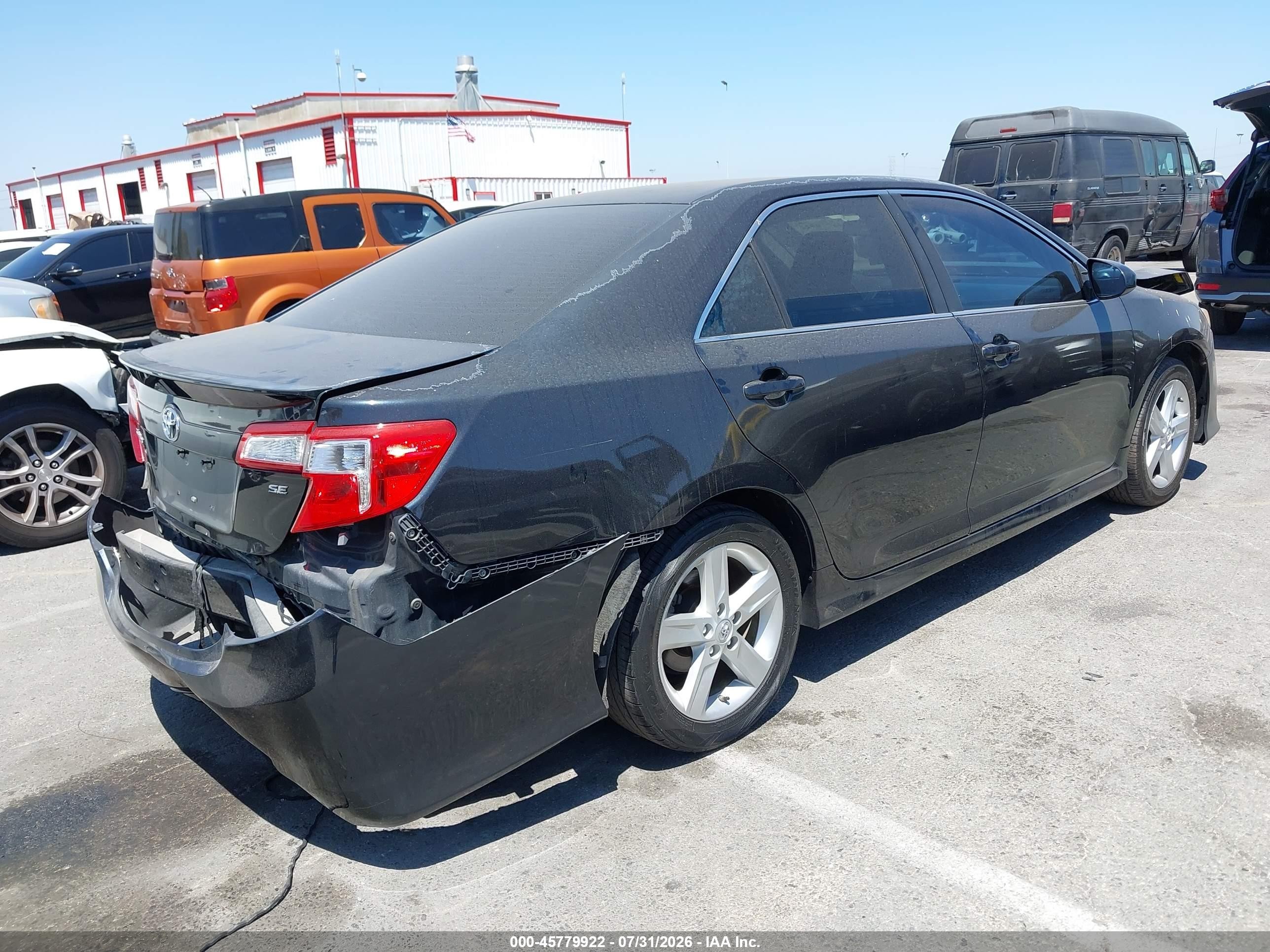 2014 Toyota Camry Se Black vin: 4T1BF1FK1EU312992