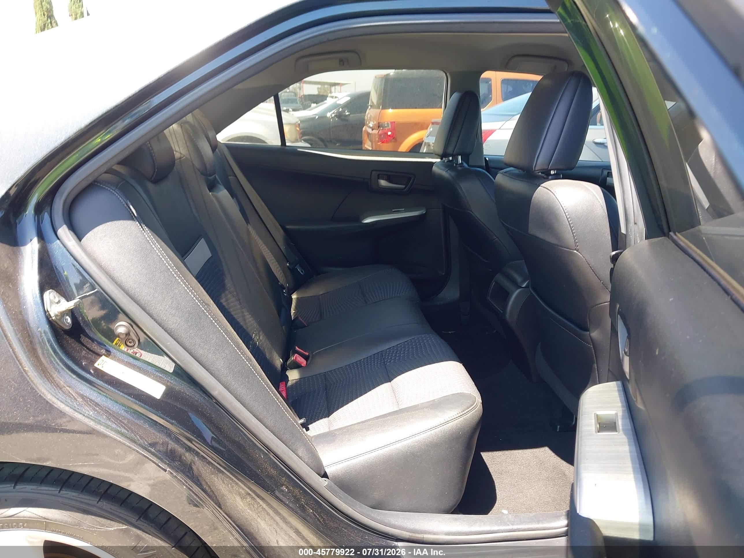 2014 Toyota Camry Se Black vin: 4T1BF1FK1EU312992