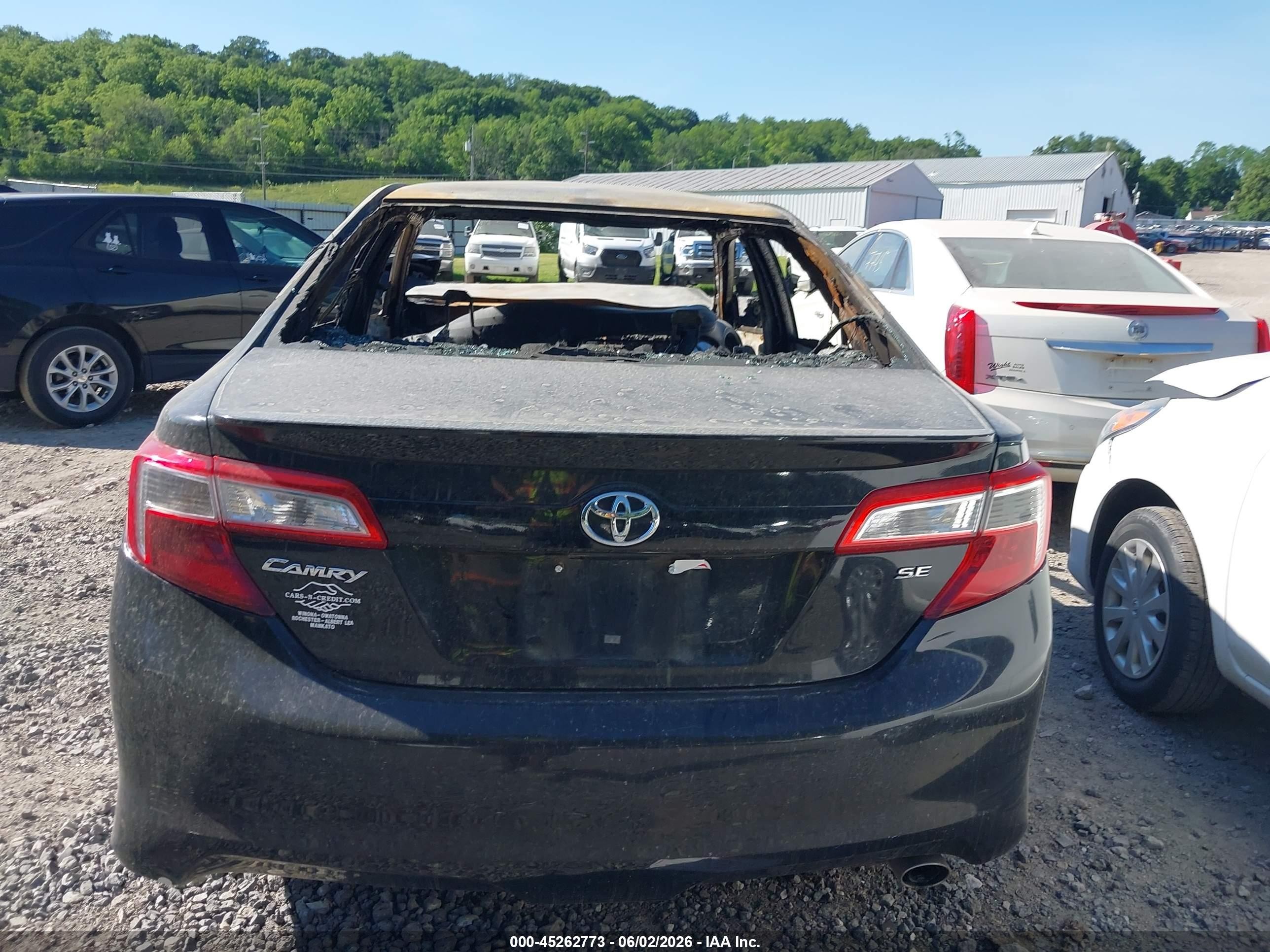 2014 Toyota Camry Se Black vin: 4T1BF1FK1EU317867