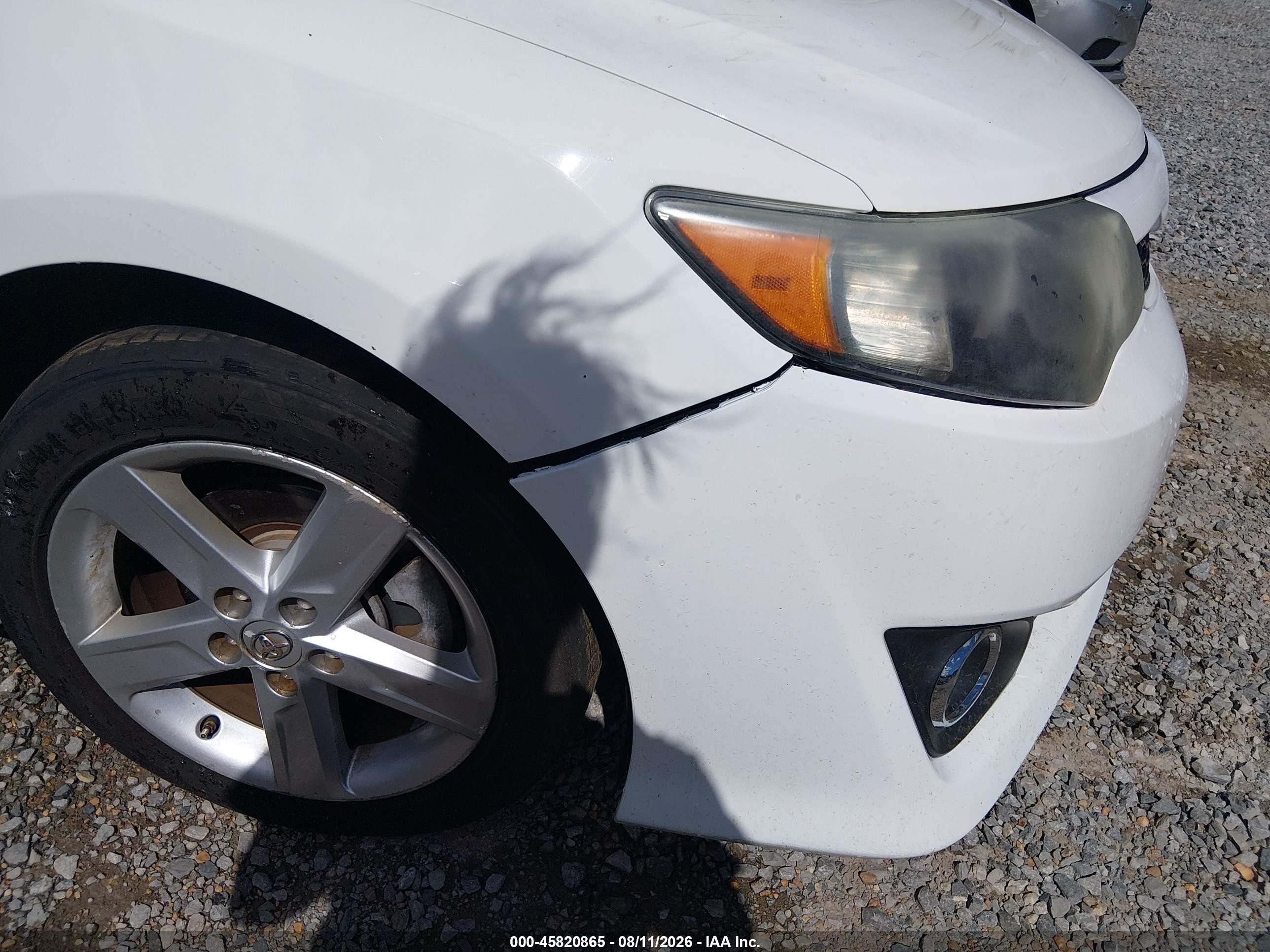 2014 Toyota Camry Se White vin: 4T1BF1FK1EU328657