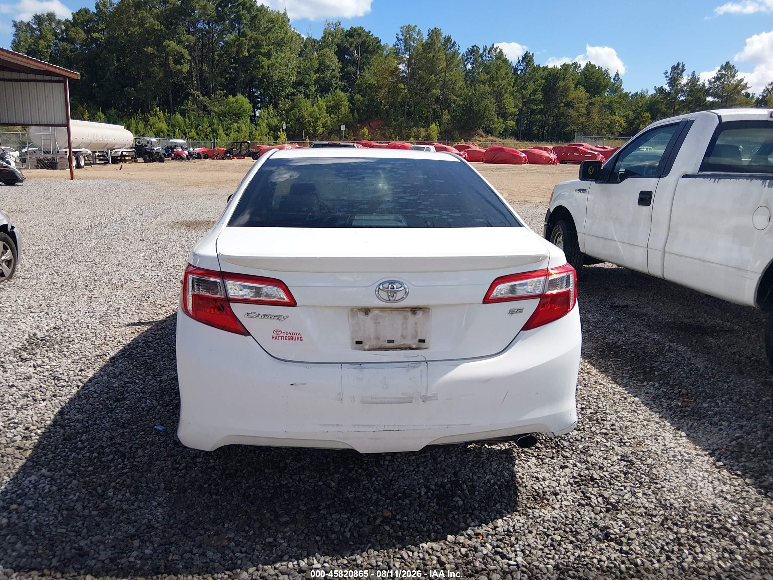 2014 Toyota Camry Se White vin: 4T1BF1FK1EU328657