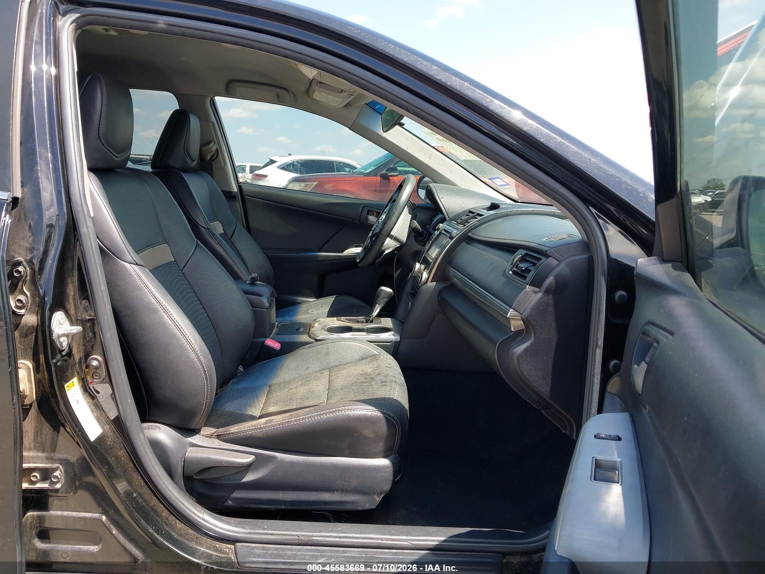 2014 Toyota Camry Se Black vin: 4T1BF1FK1EU329808