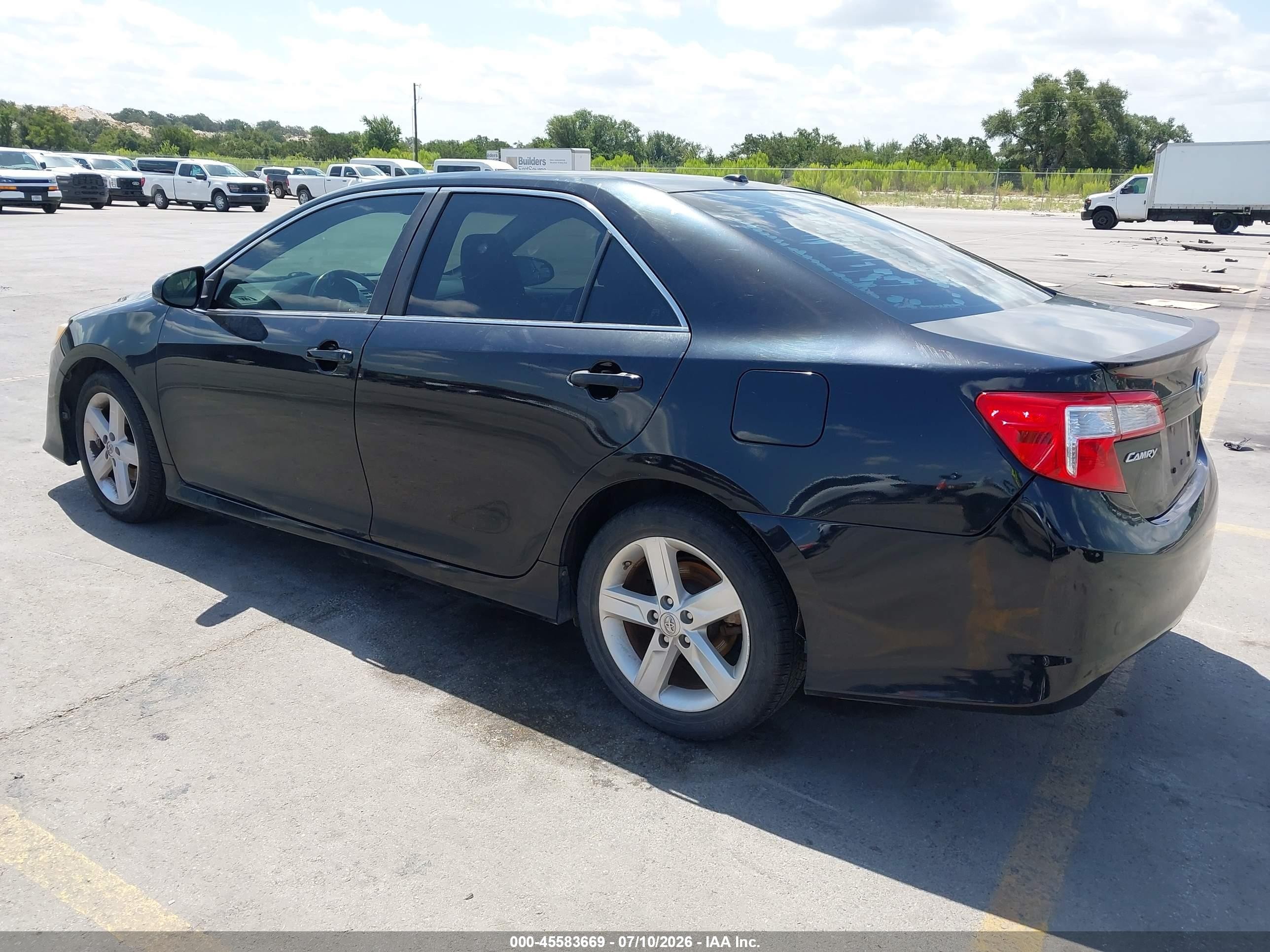 2014 Toyota Camry Se Black vin: 4T1BF1FK1EU329808