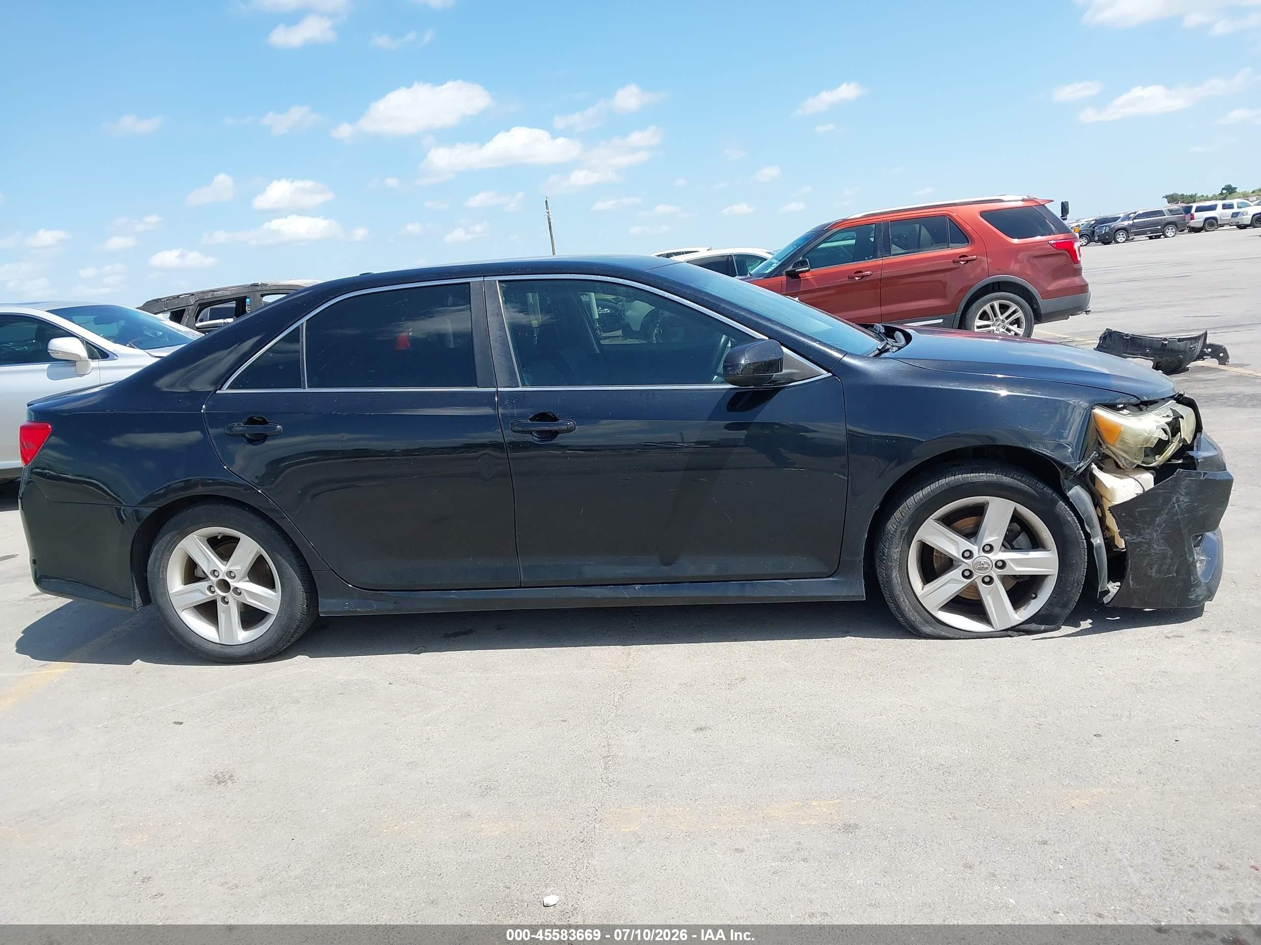 2014 Toyota Camry Se Black vin: 4T1BF1FK1EU329808