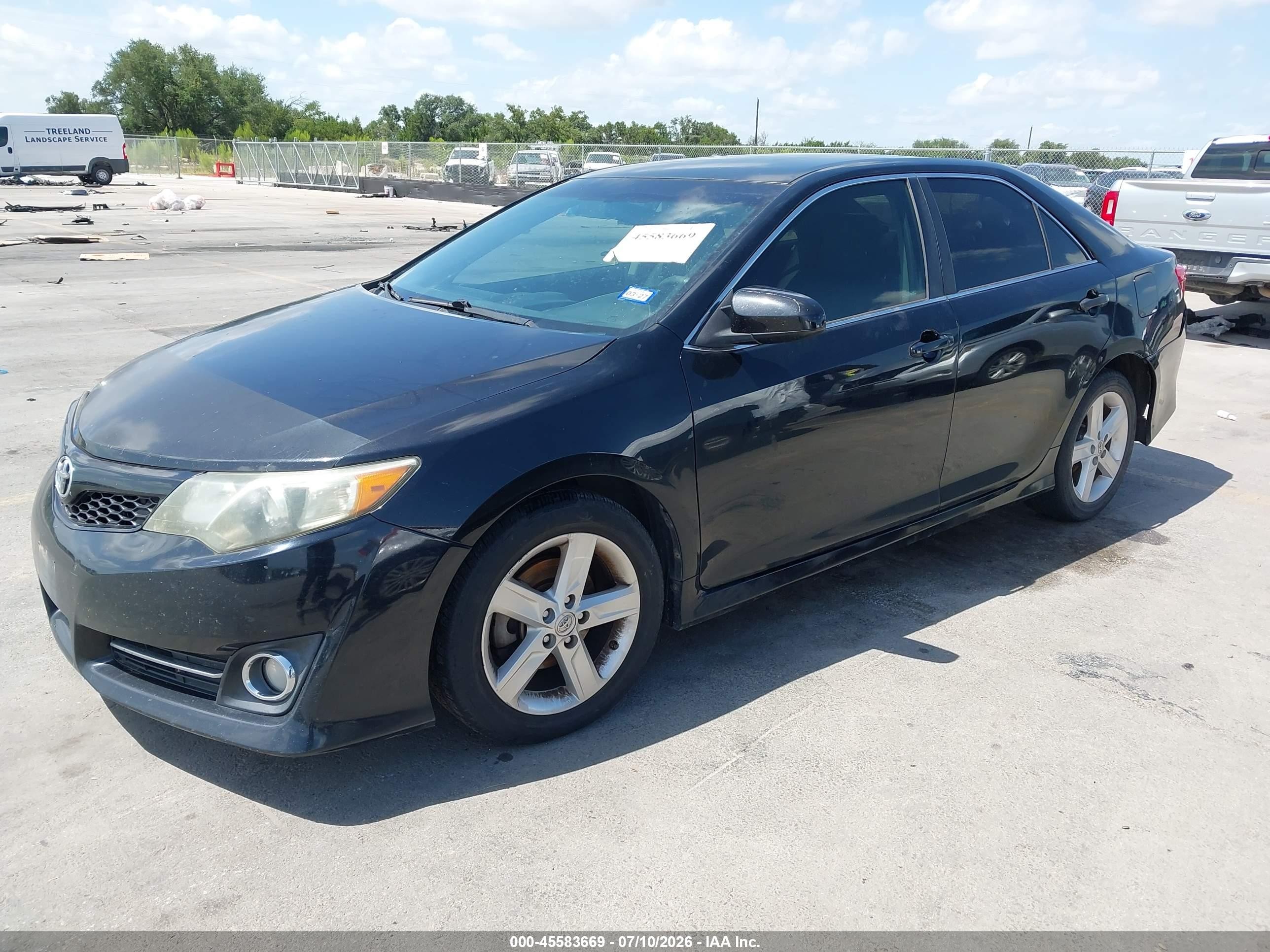 2014 Toyota Camry Se Black vin: 4T1BF1FK1EU329808