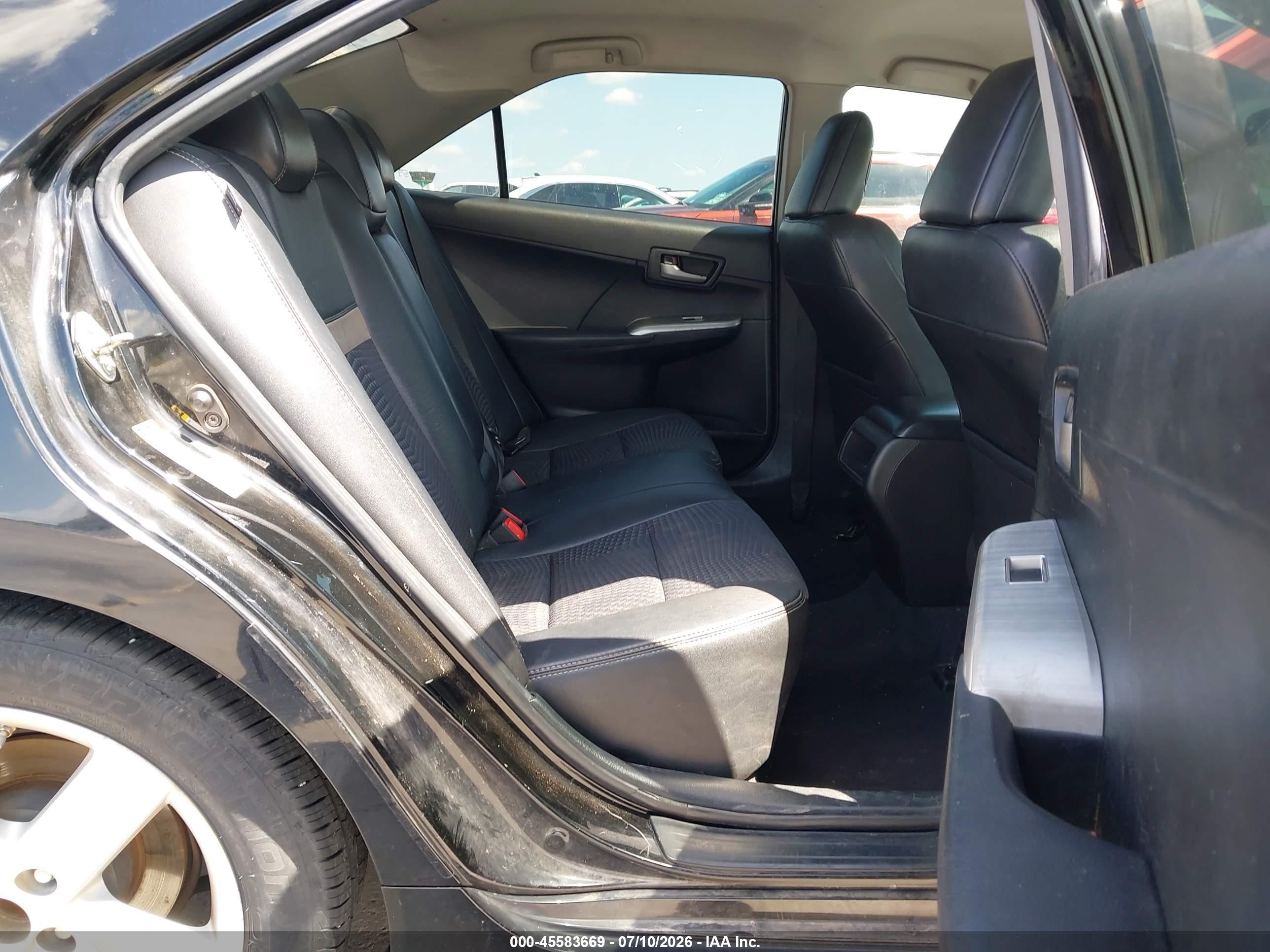 2014 Toyota Camry Se Black vin: 4T1BF1FK1EU329808