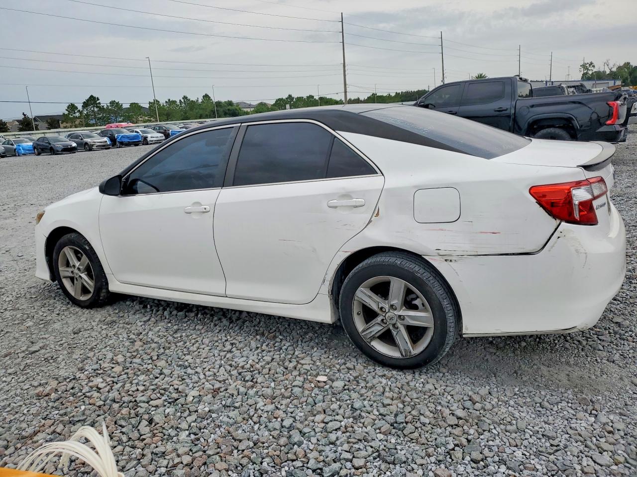 2014 Toyota Camry Se White vin: 4T1BF1FK1EU334961