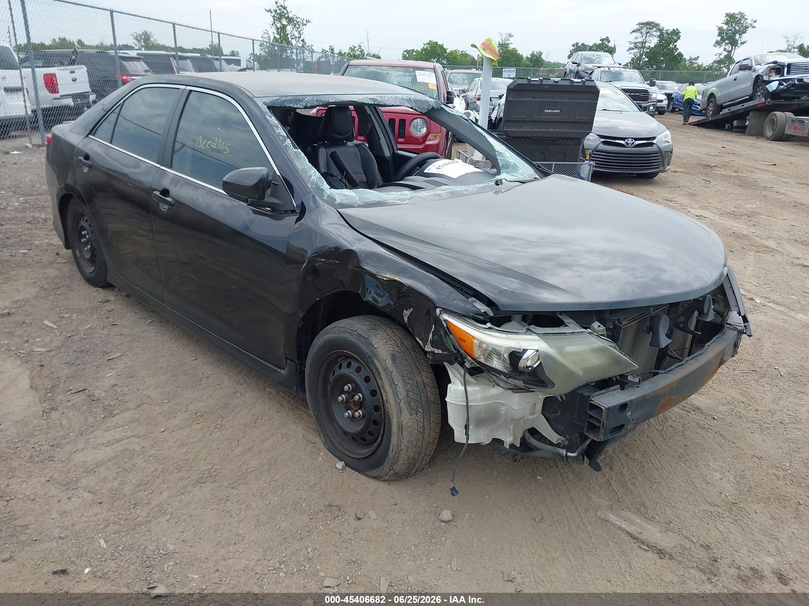 2014 Toyota Camry Se Black vin: 4T1BF1FK1EU379138