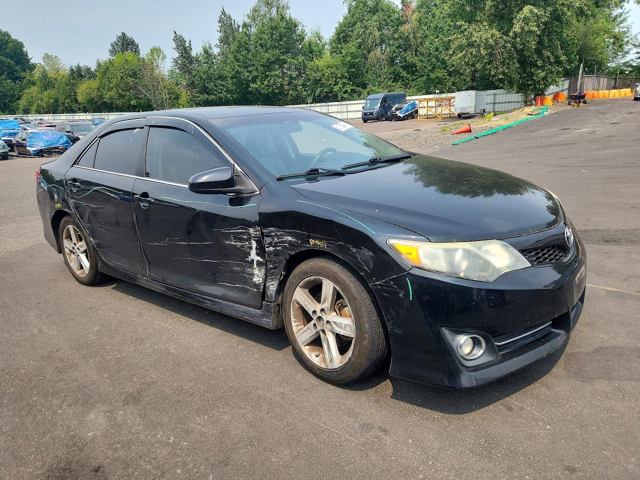 2014 Toyota Camry Se Black vin: 4T1BF1FK1EU387515