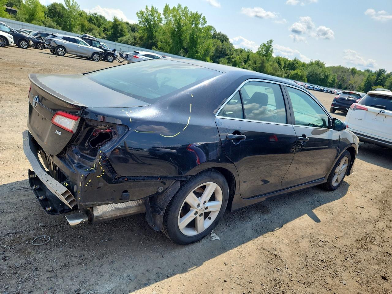 2014 Toyota Camry Se Black vin: 4T1BF1FK1EU392262