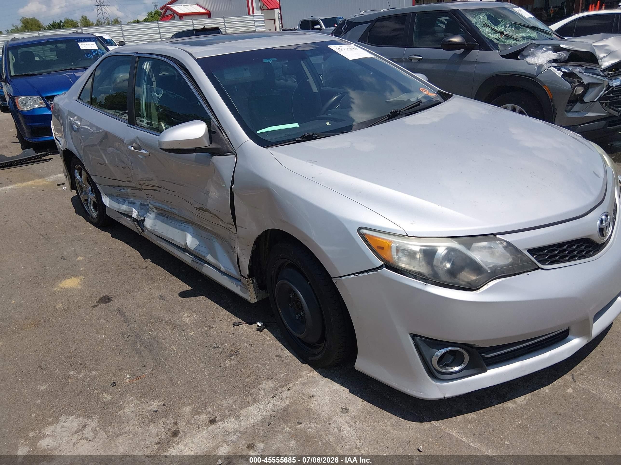 2014 Toyota Camry Se Silver vin: 4T1BF1FK1EU393542