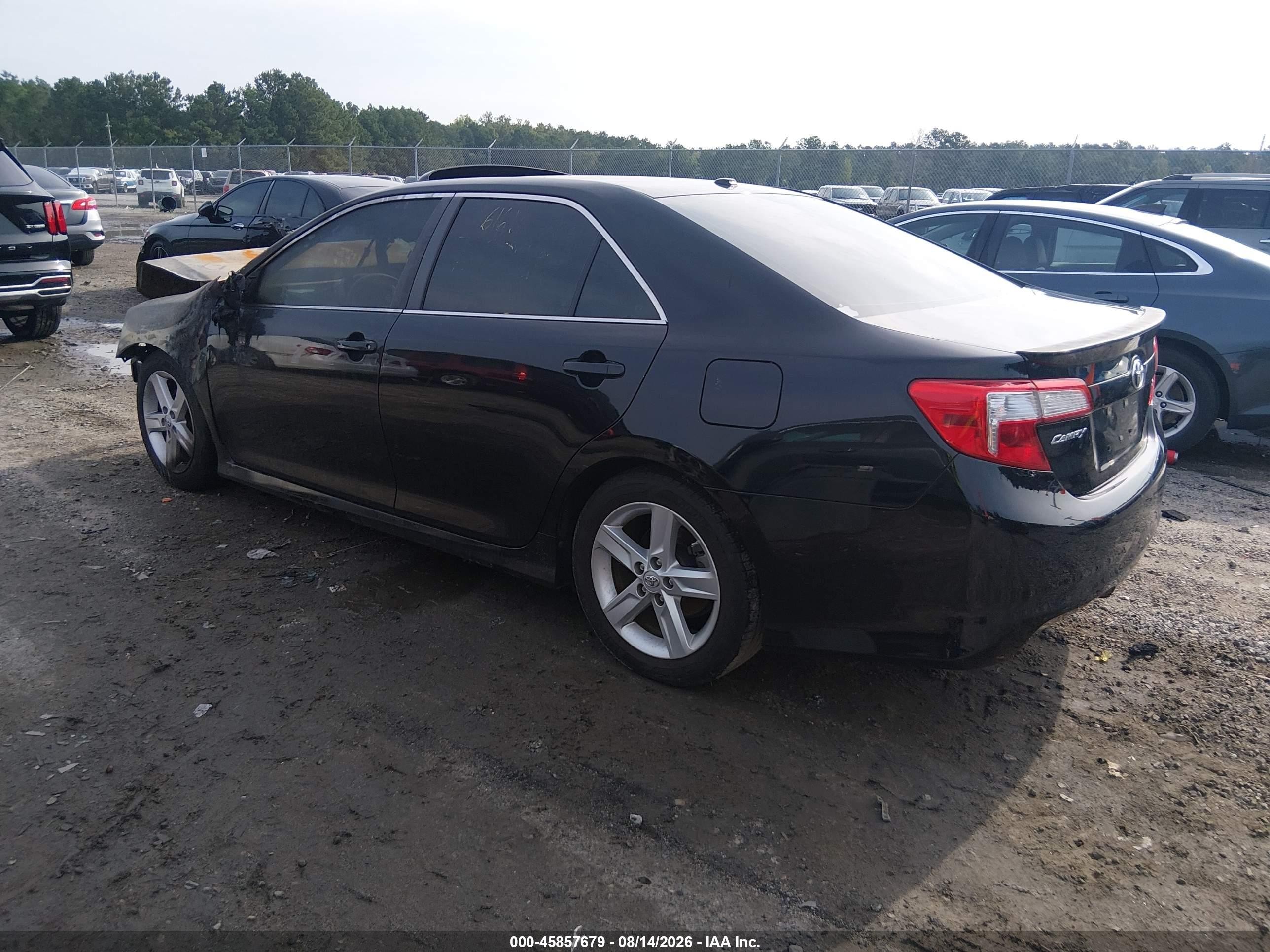 2014 Toyota Camry Se Black vin: 4T1BF1FK1EU397106