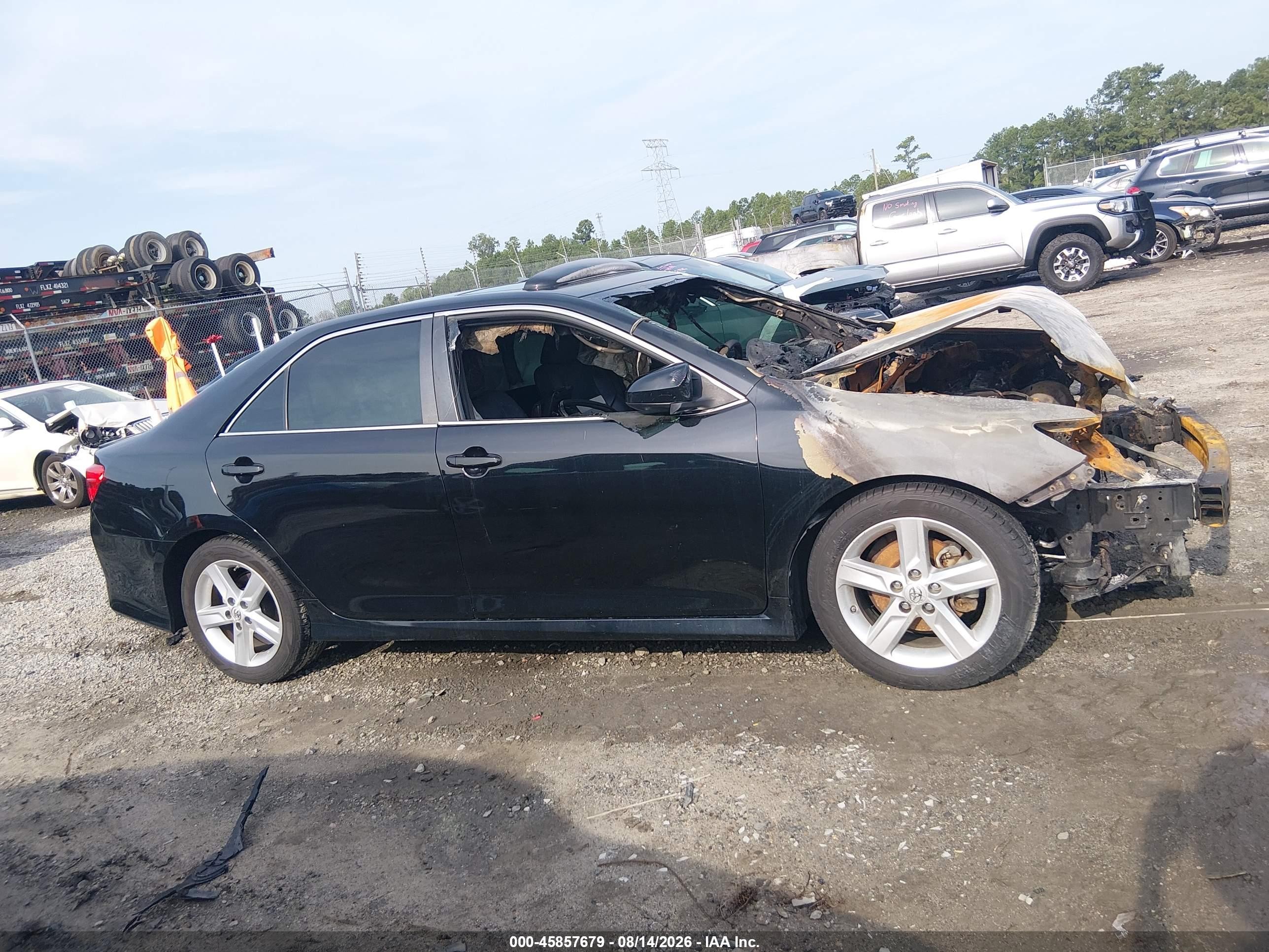 2014 Toyota Camry Se Black vin: 4T1BF1FK1EU397106