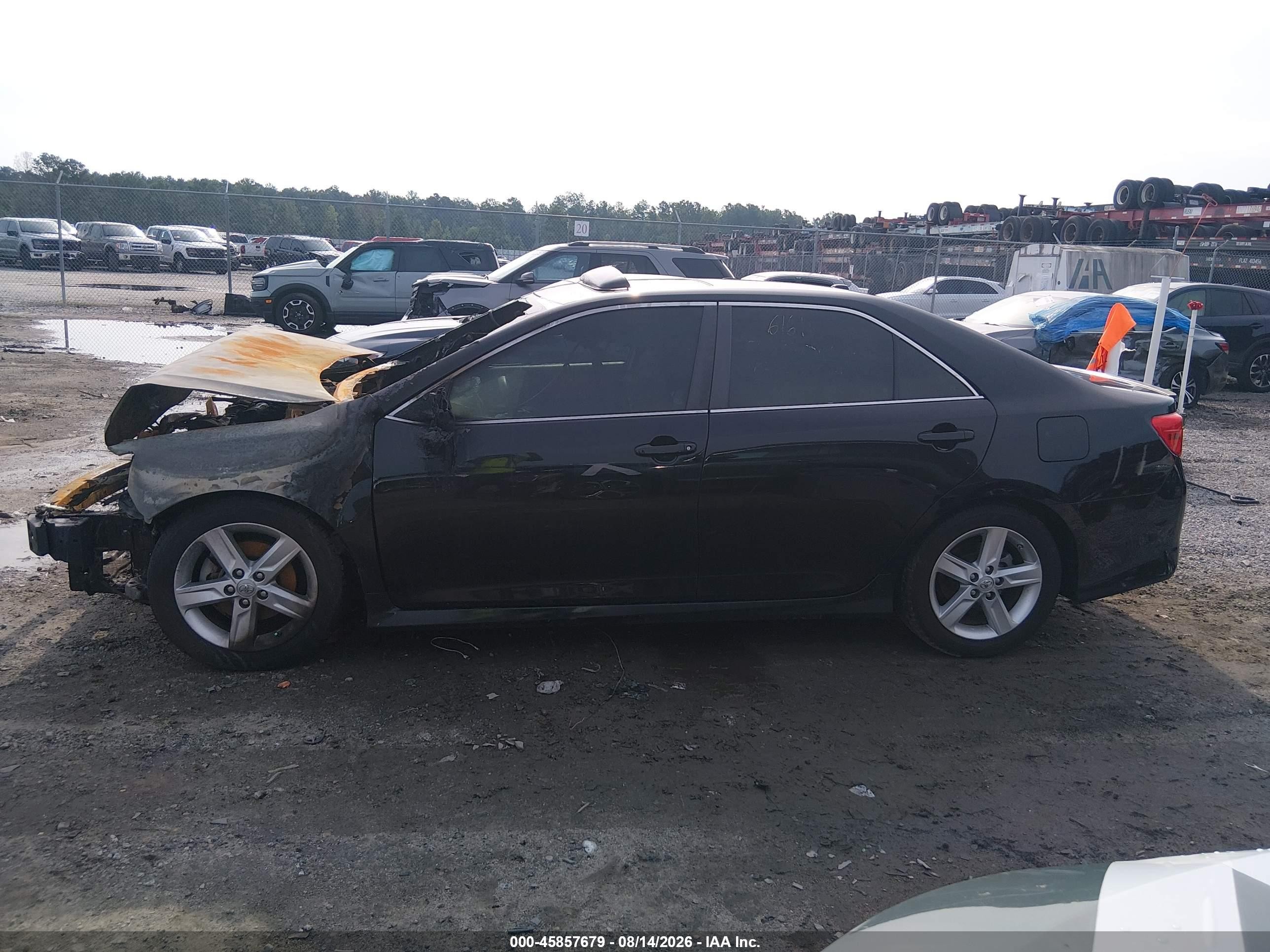 2014 Toyota Camry Se Black vin: 4T1BF1FK1EU397106