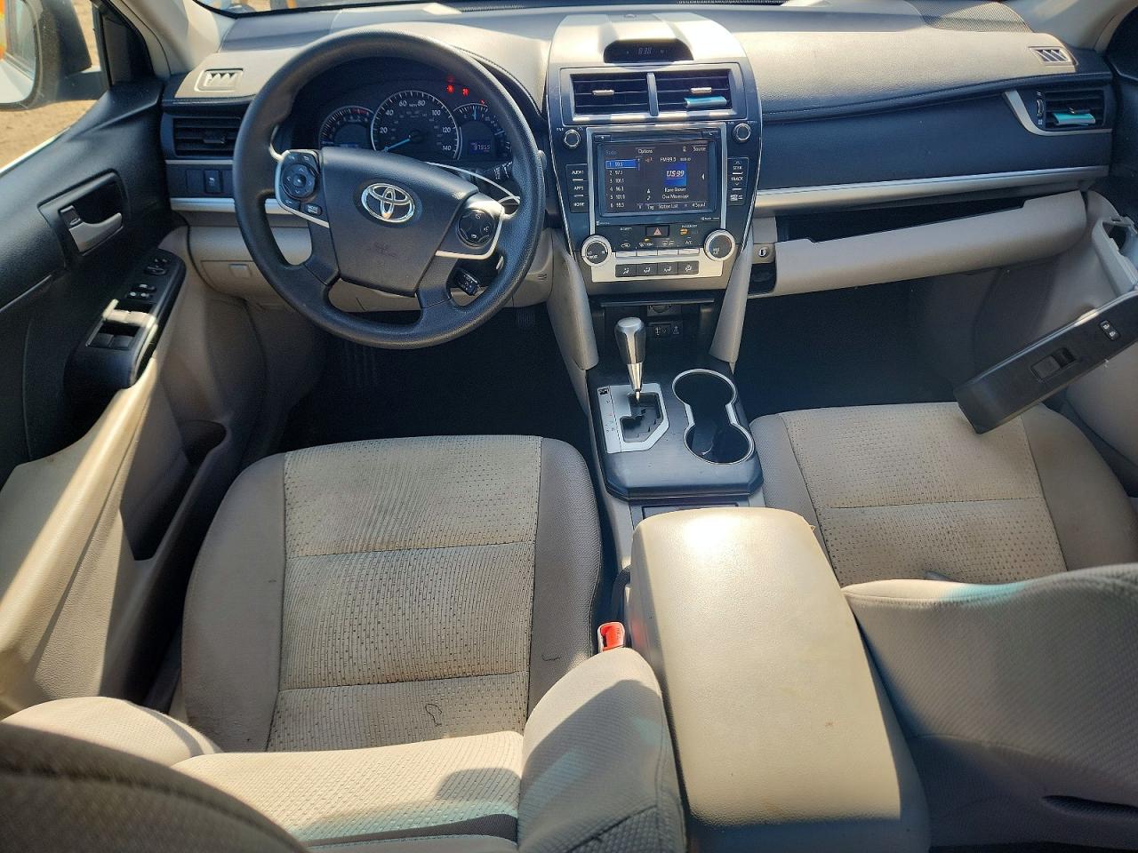 2014 Toyota Camry Le White vin: 4T1BF1FK1EU417399