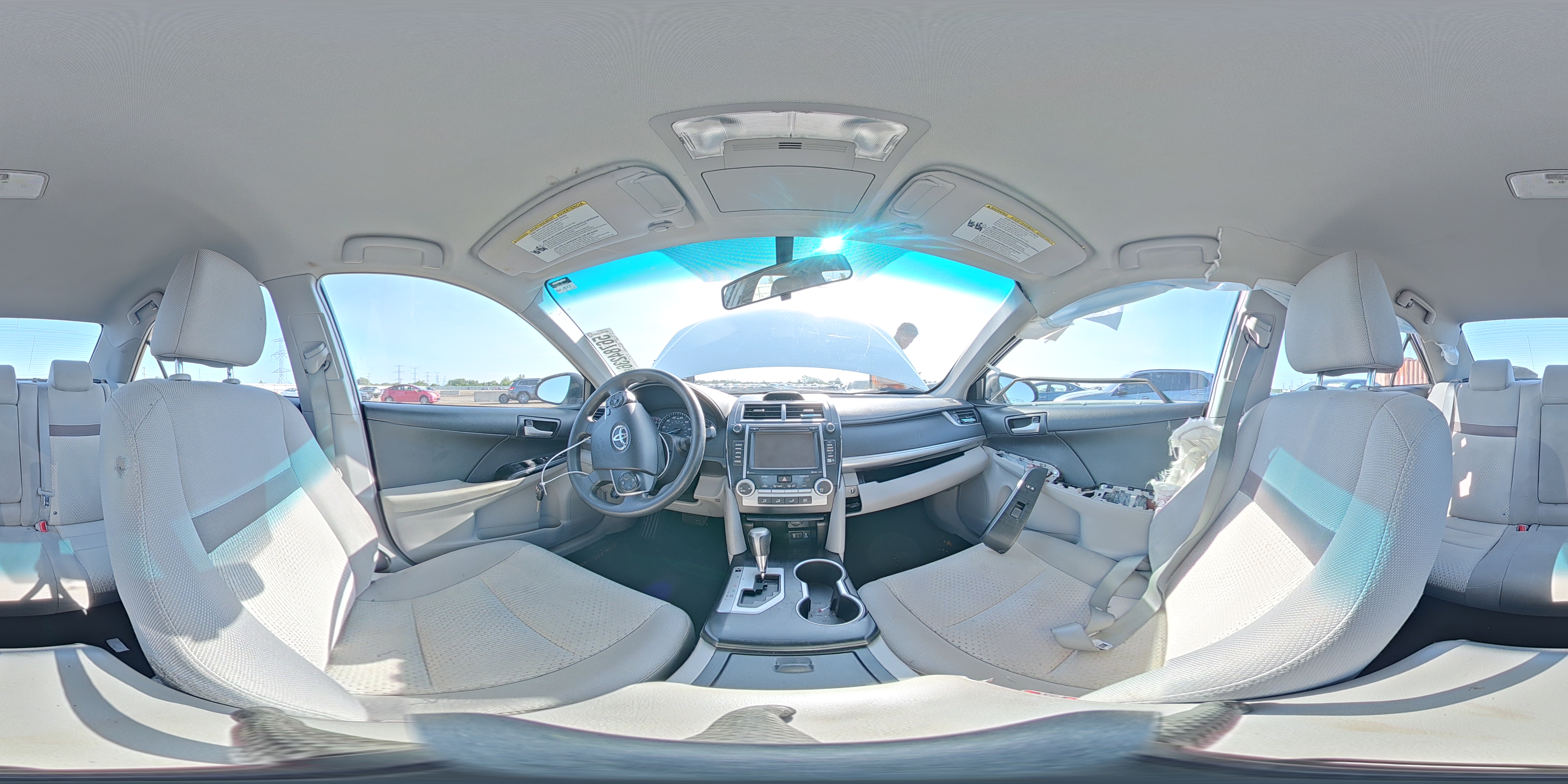 2014 Toyota Camry Le White vin: 4T1BF1FK1EU417399