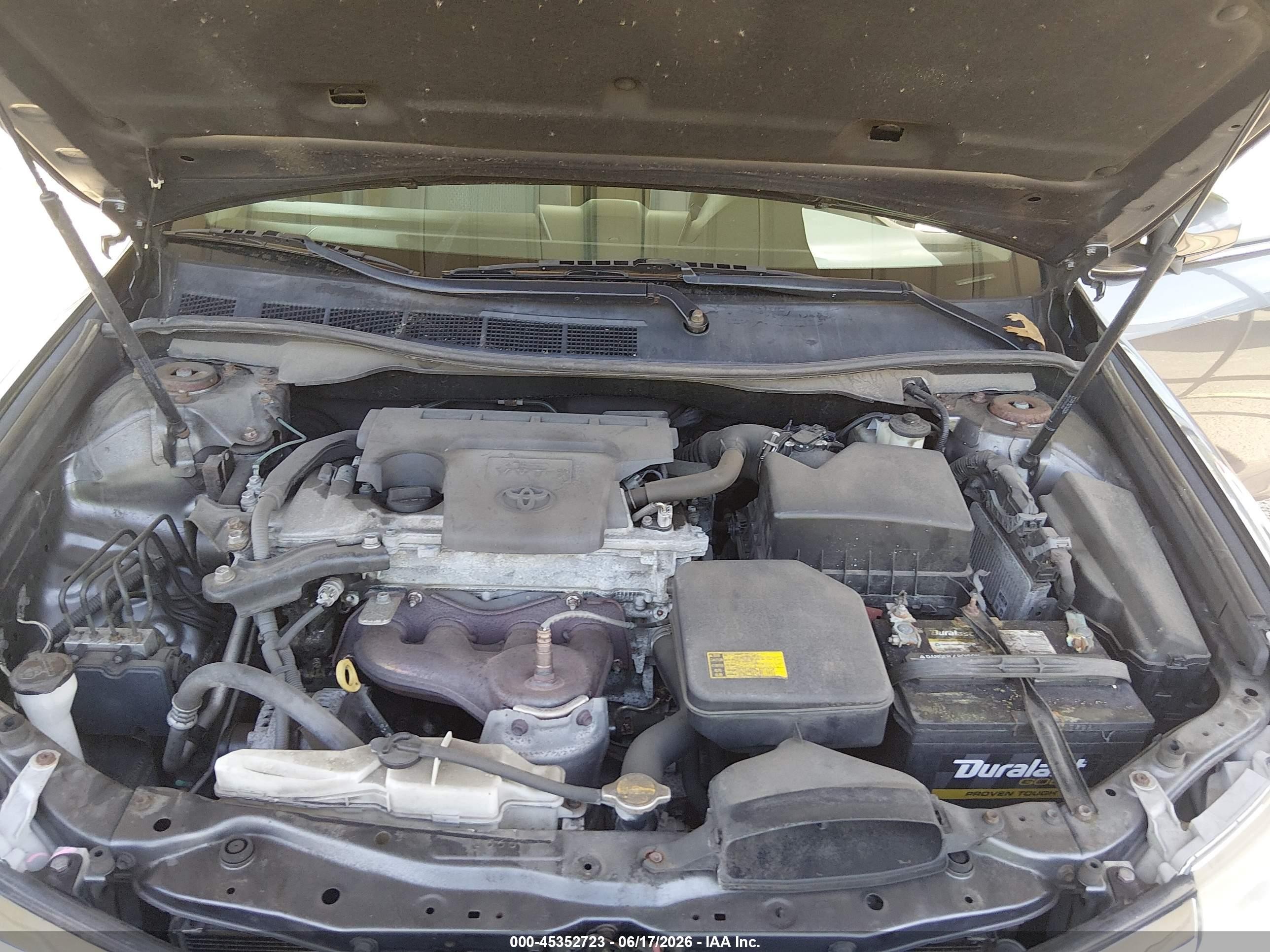 2014 Toyota Camry Le Серый vin: 4T1BF1FK1EU424997