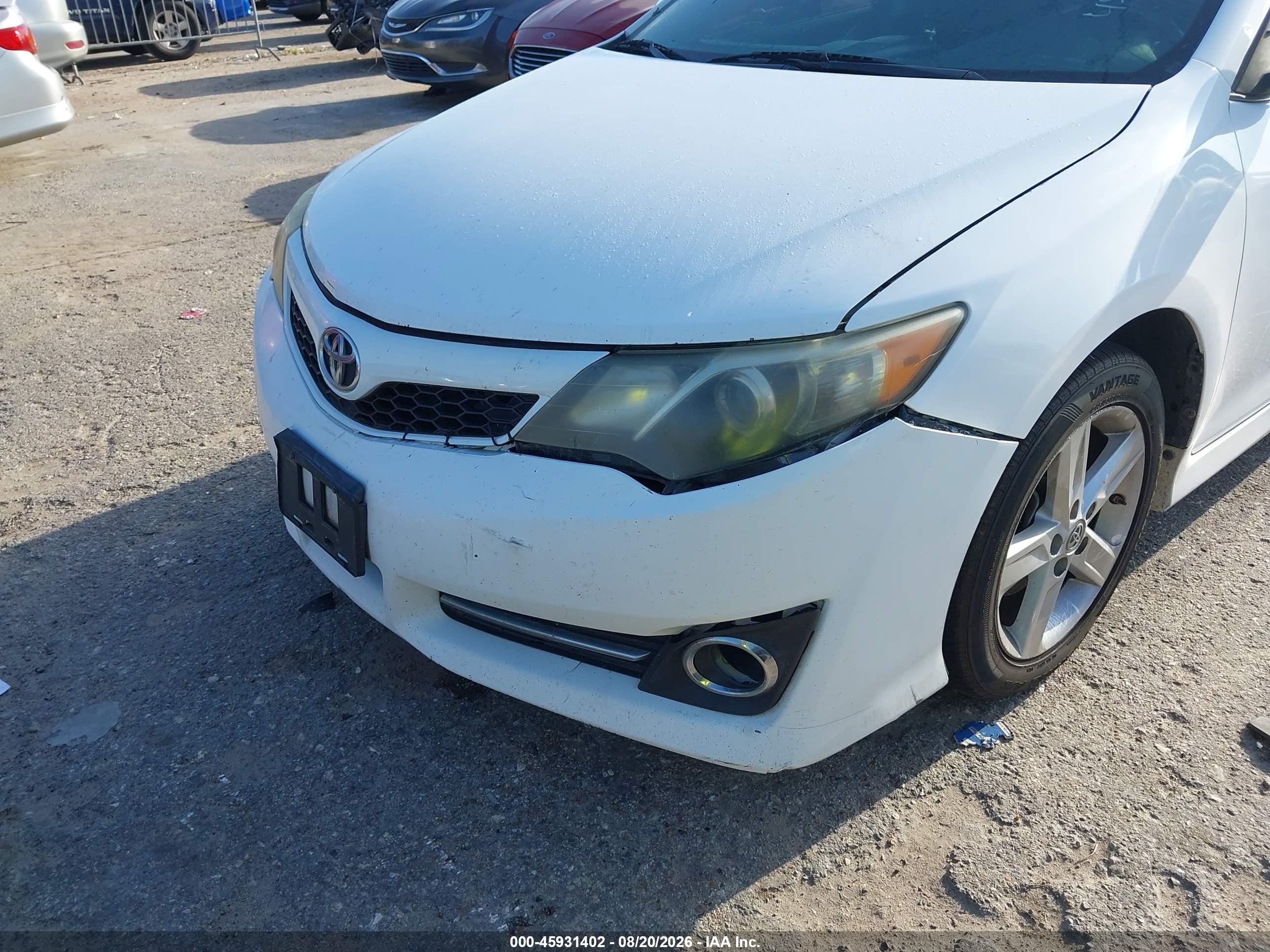 2014 Toyota Camry Se Белый vin: 4T1BF1FK1EU428158