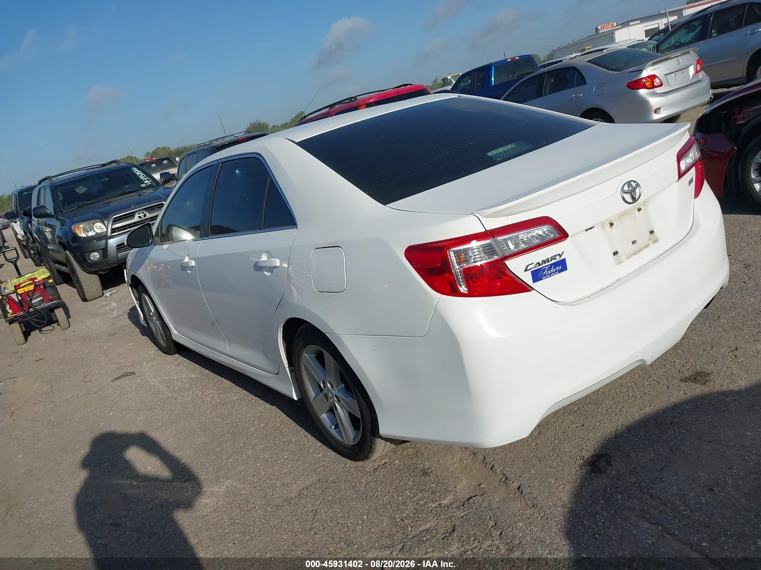 2014 Toyota Camry Se Белый vin: 4T1BF1FK1EU428158