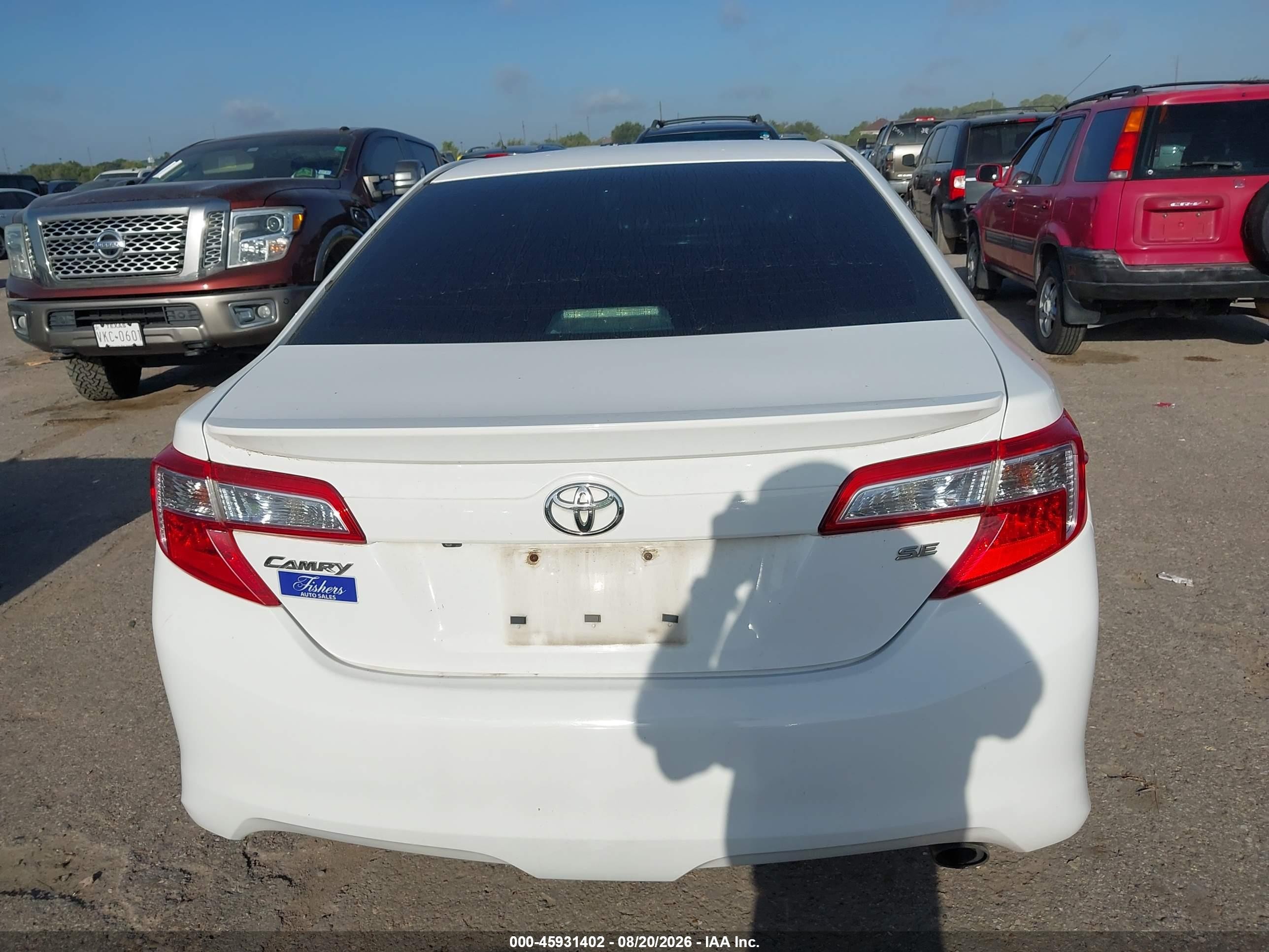 2014 Toyota Camry Se Белый vin: 4T1BF1FK1EU428158