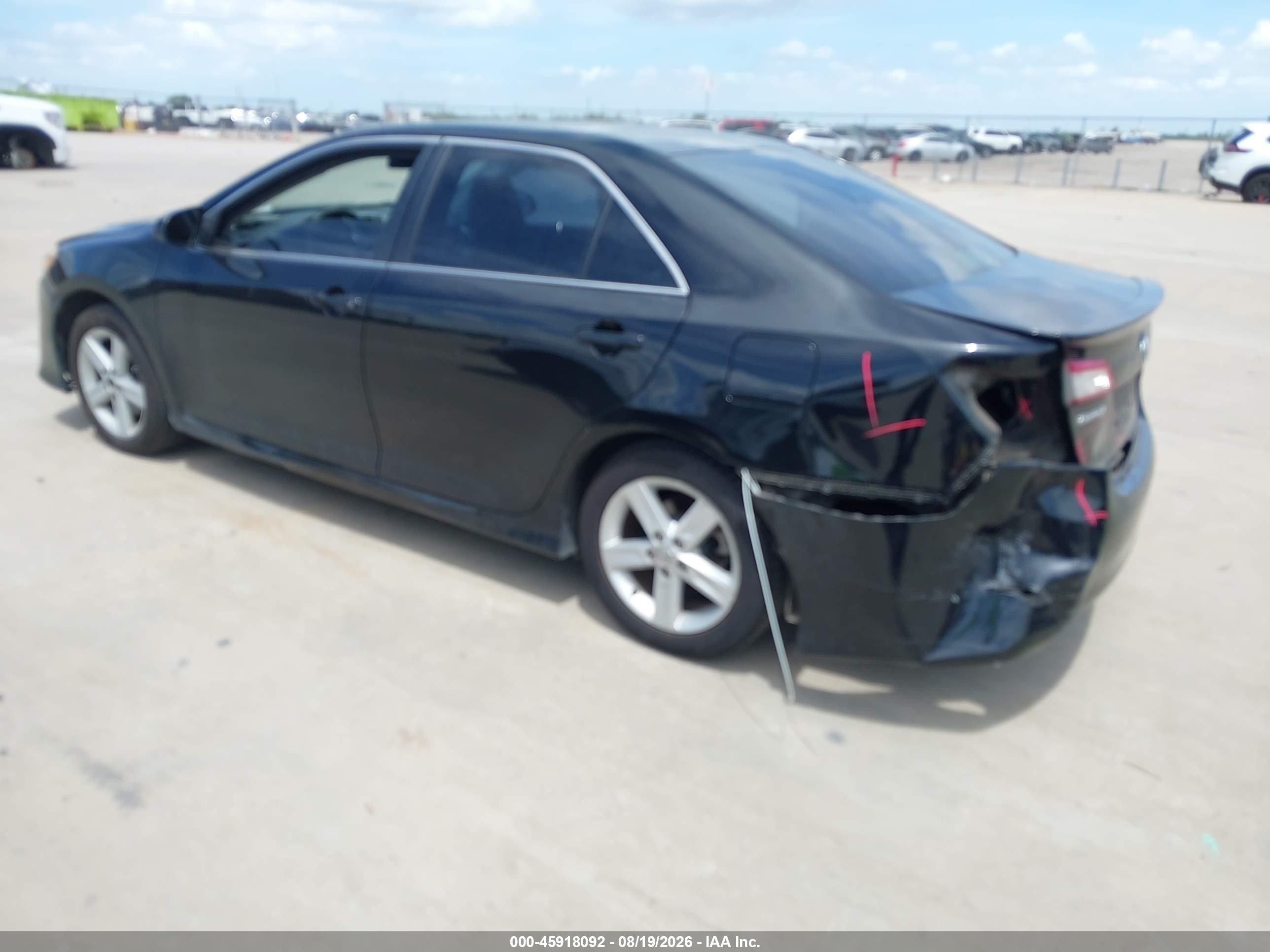 2014 Toyota Camry Se Black vin: 4T1BF1FK1EU446353