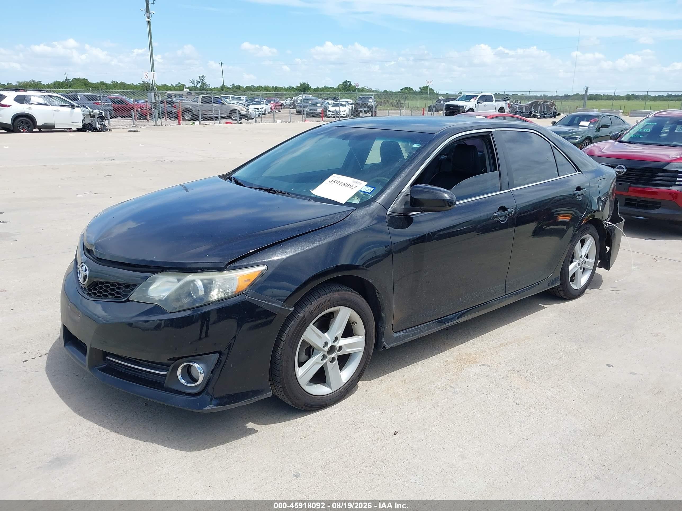2014 Toyota Camry Se Black vin: 4T1BF1FK1EU446353