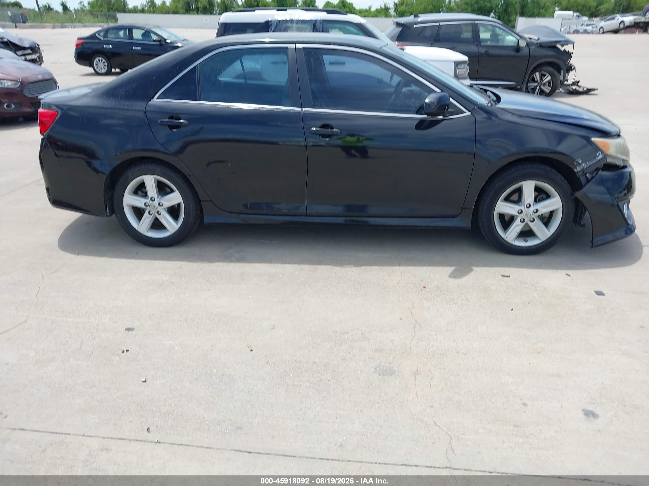 2014 Toyota Camry Se Black vin: 4T1BF1FK1EU446353