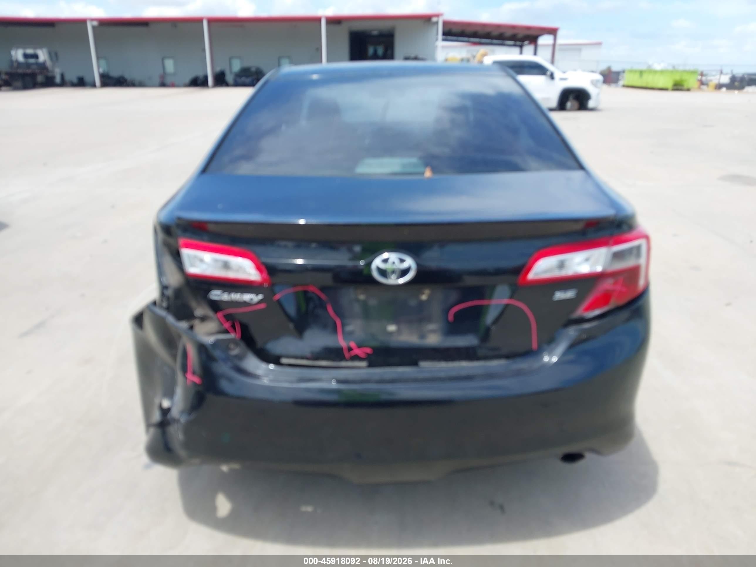 2014 Toyota Camry Se Black vin: 4T1BF1FK1EU446353