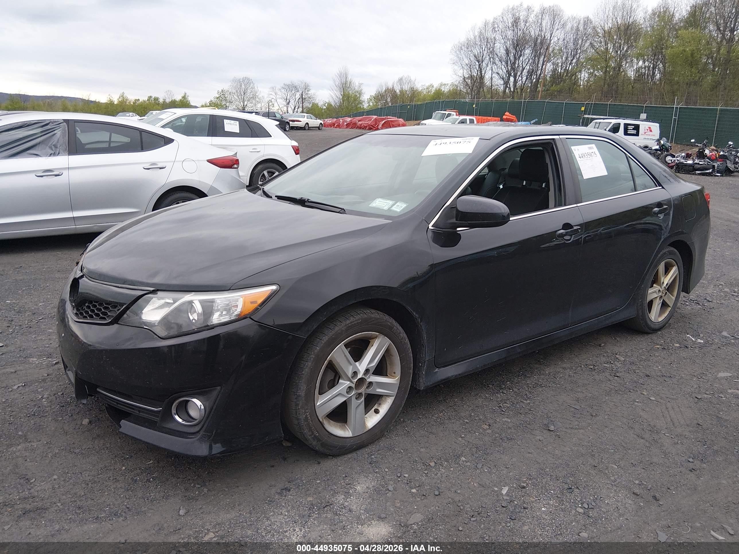 2014 Toyota Camry Se Black vin: 4T1BF1FK1EU447485