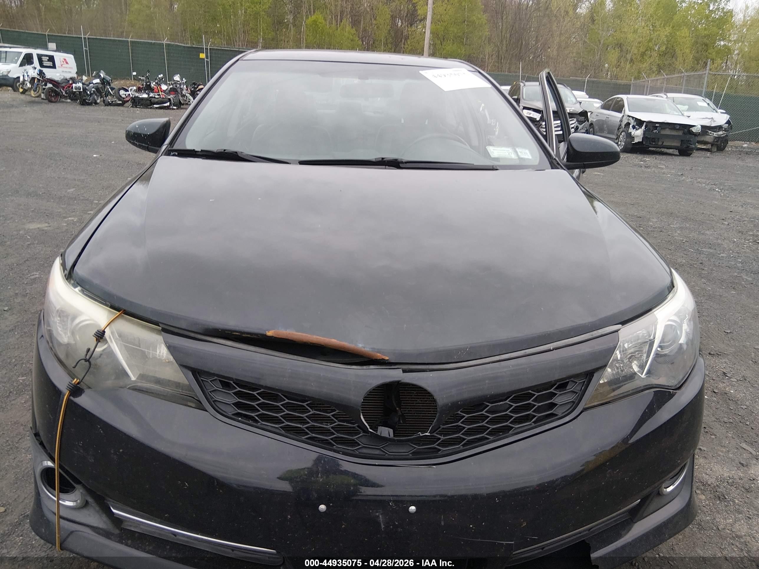 2014 Toyota Camry Se Black vin: 4T1BF1FK1EU447485