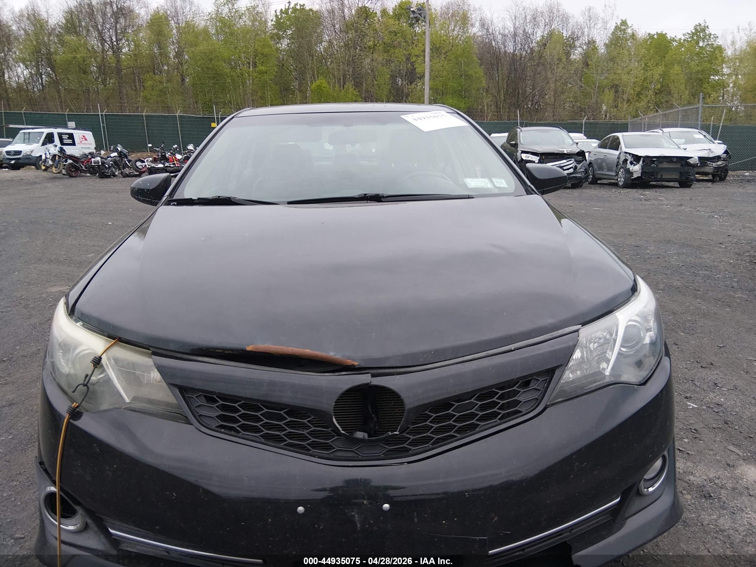 2014 Toyota Camry Se Black vin: 4T1BF1FK1EU447485