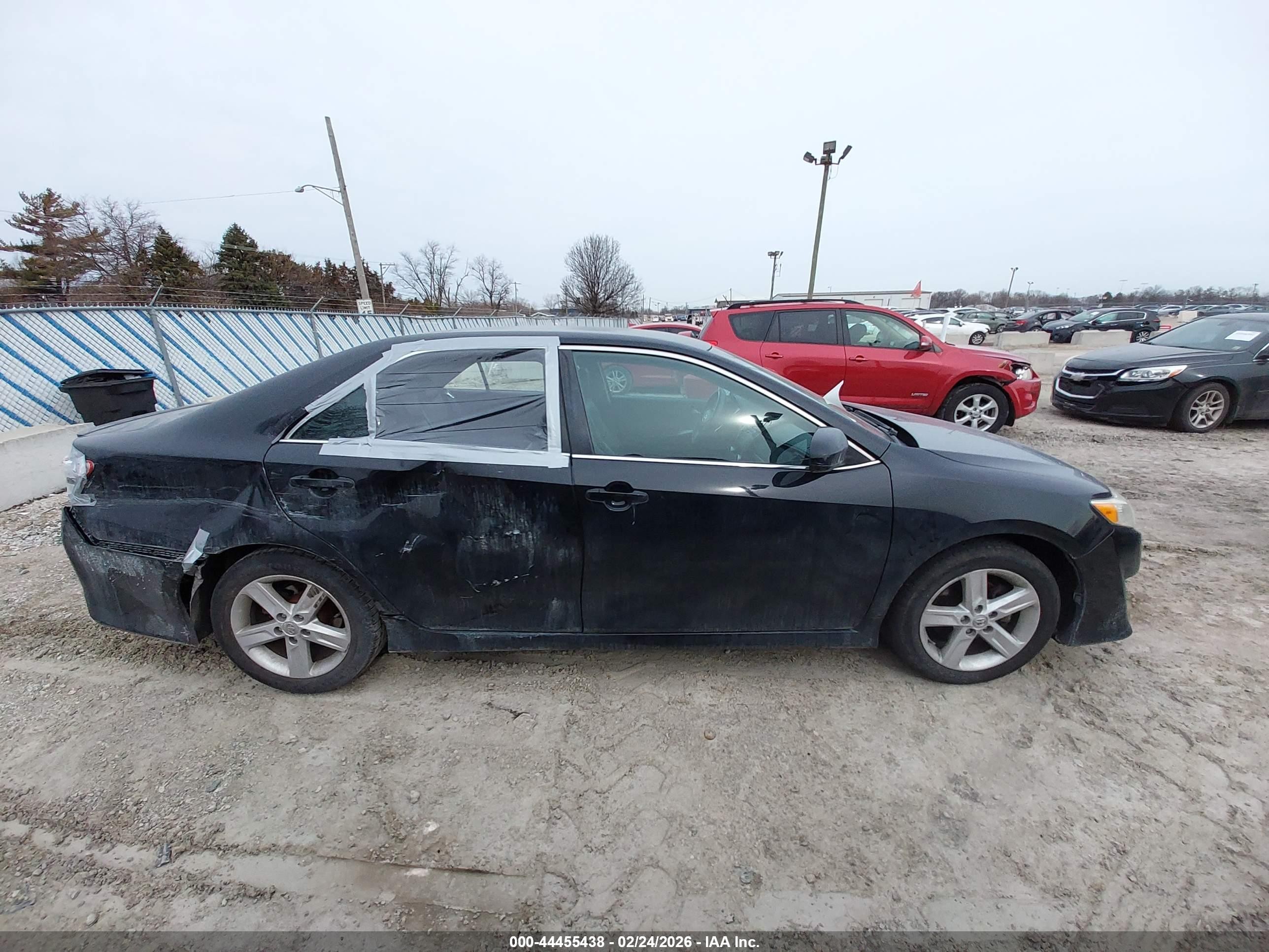 2014 Toyota Camry Se Black vin: 4T1BF1FK1EU449897