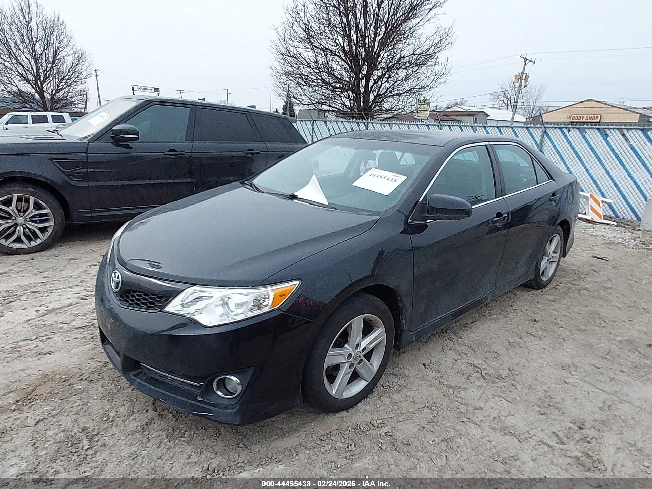 2014 Toyota Camry Se Black vin: 4T1BF1FK1EU449897