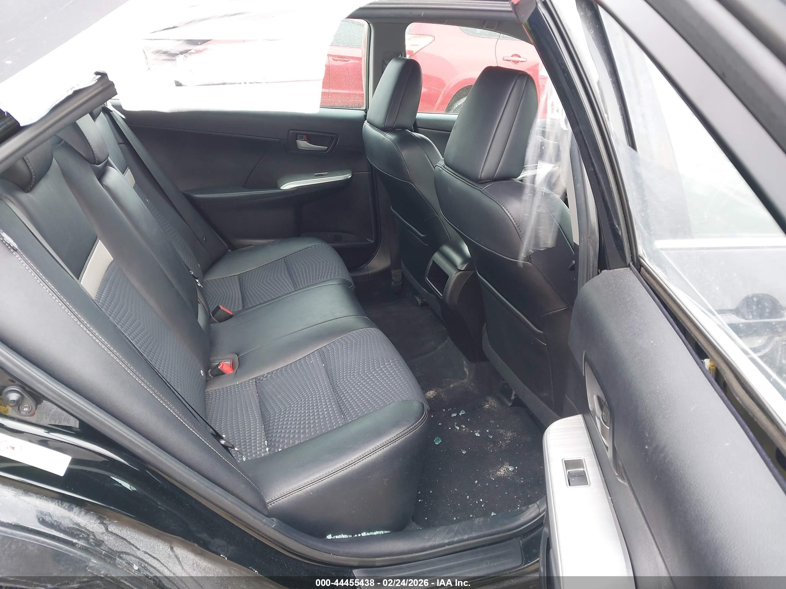 2014 Toyota Camry Se Black vin: 4T1BF1FK1EU449897