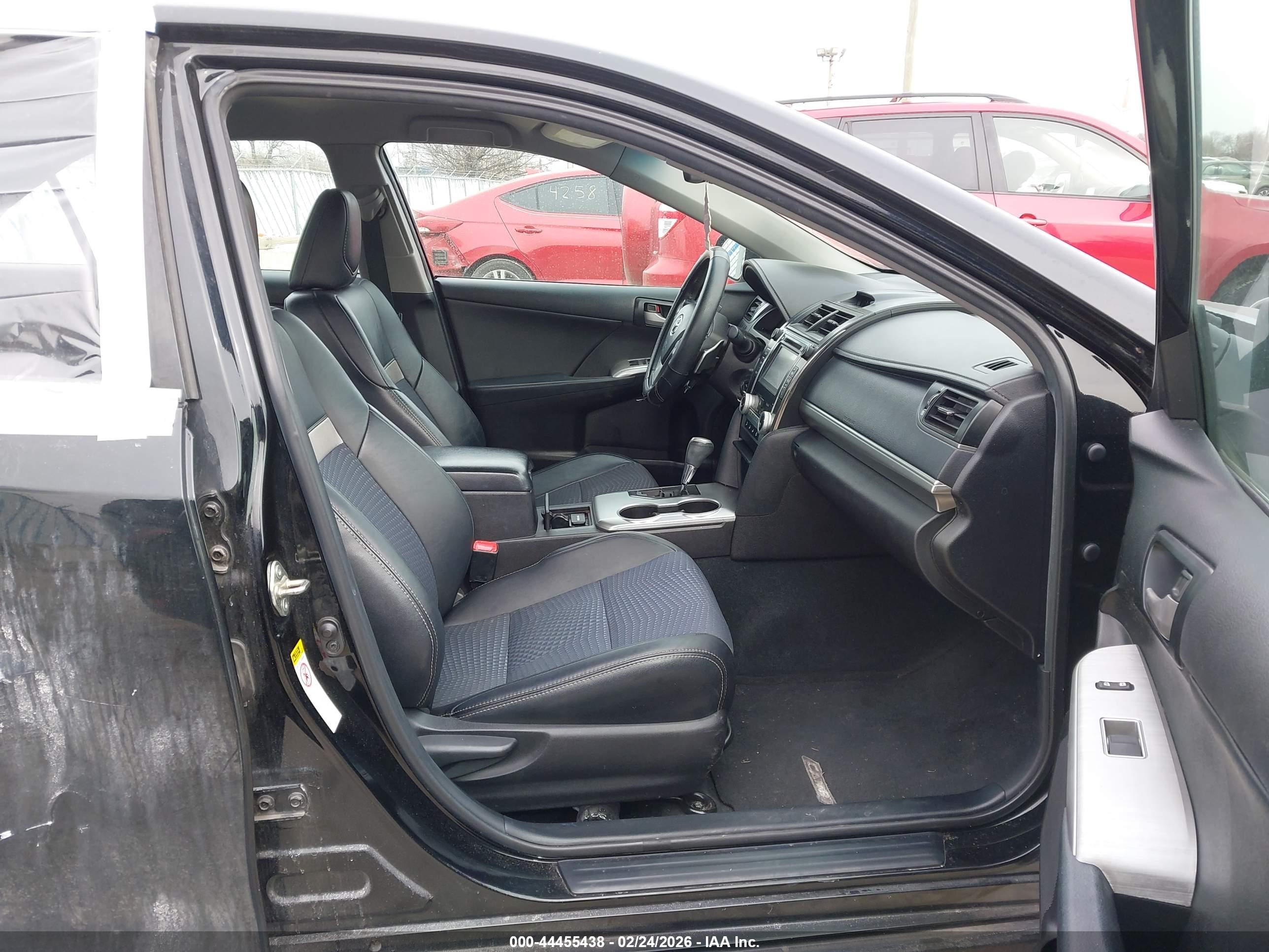 2014 Toyota Camry Se Black vin: 4T1BF1FK1EU449897