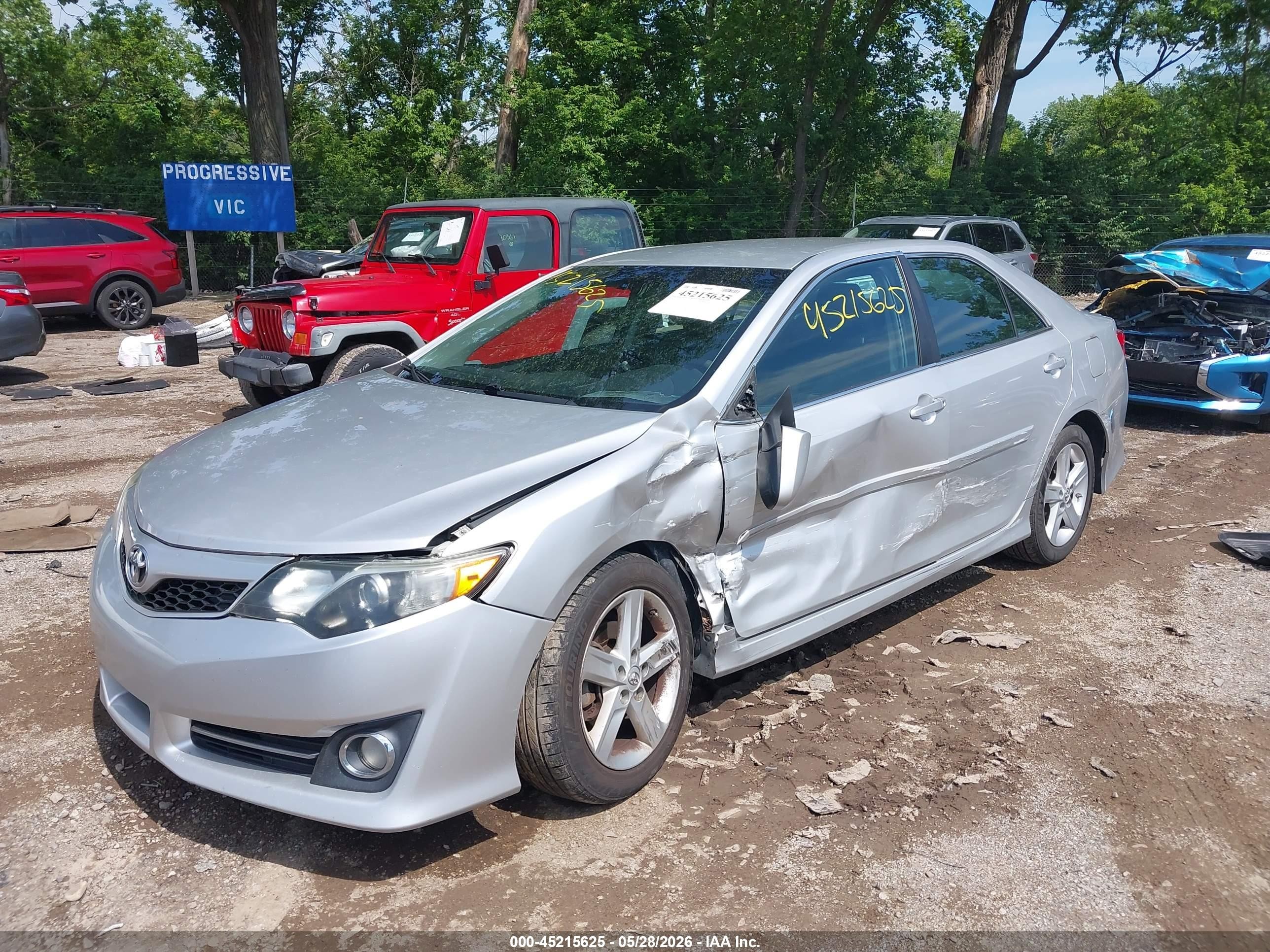 2014 Toyota Camry Se Silver vin: 4T1BF1FK1EU455229