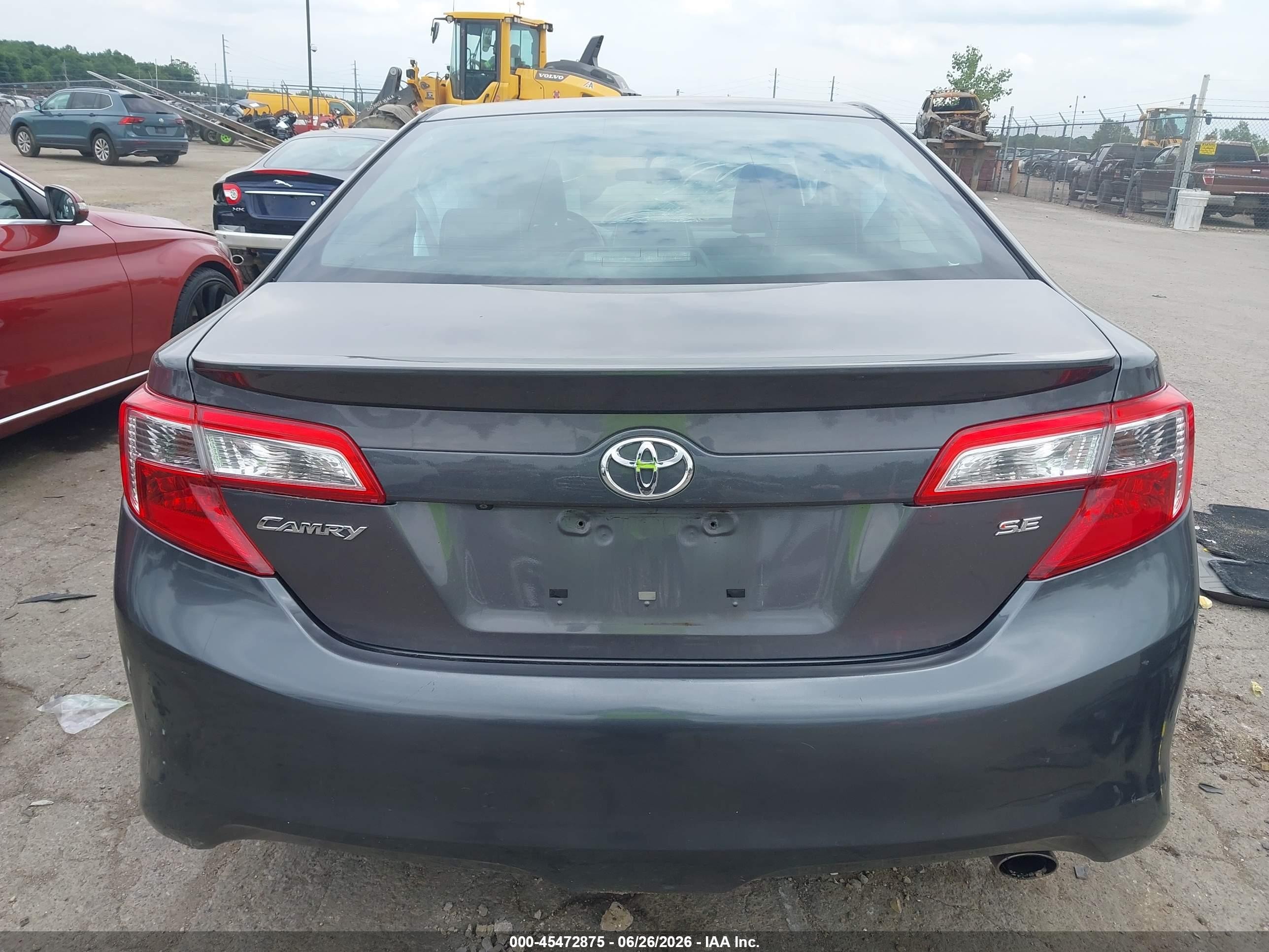 2014 Toyota Camry Se Black vin: 4T1BF1FK1EU456641
