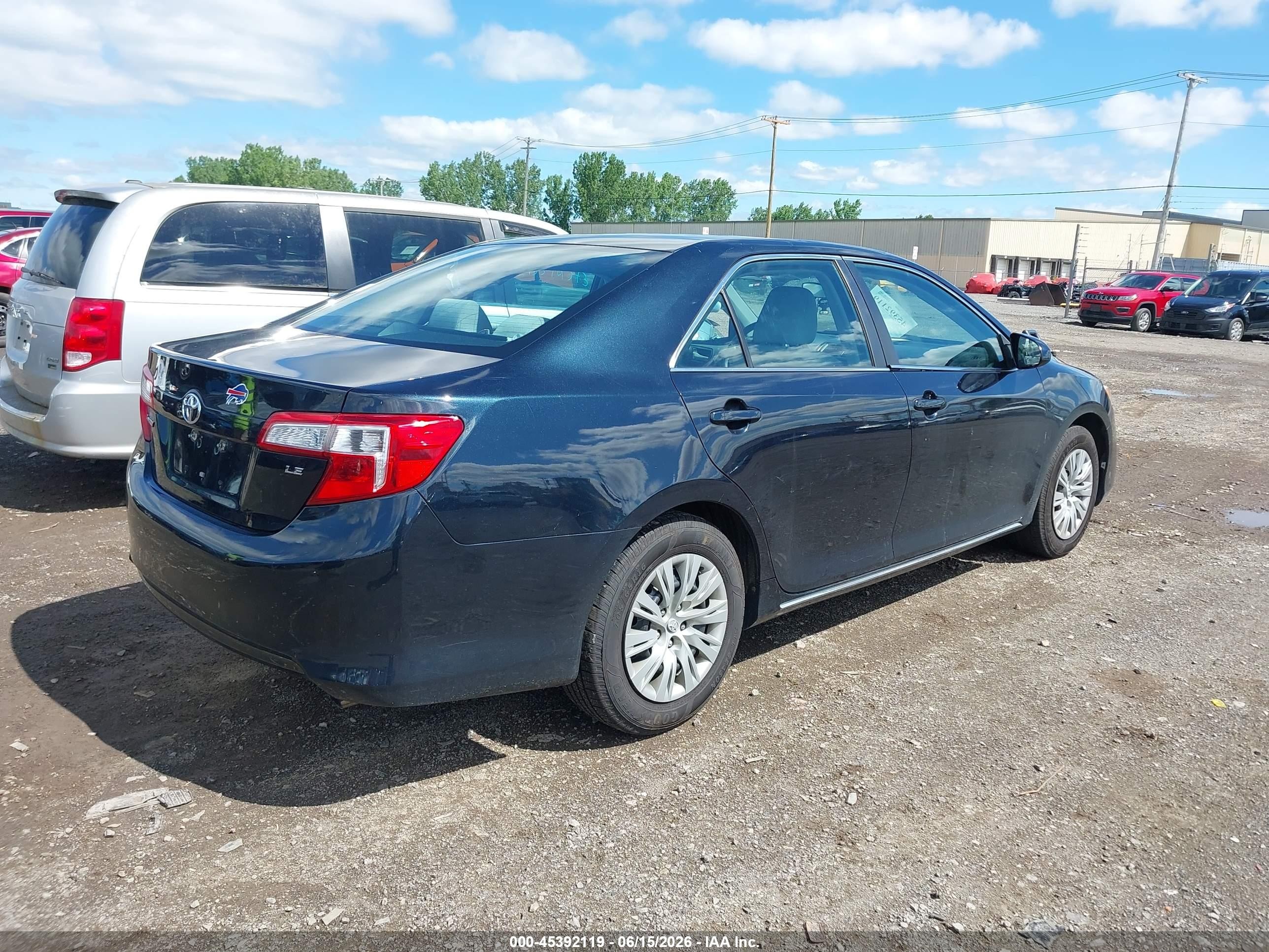 2014 Toyota Camry Le Black vin: 4T1BF1FK1EU462262