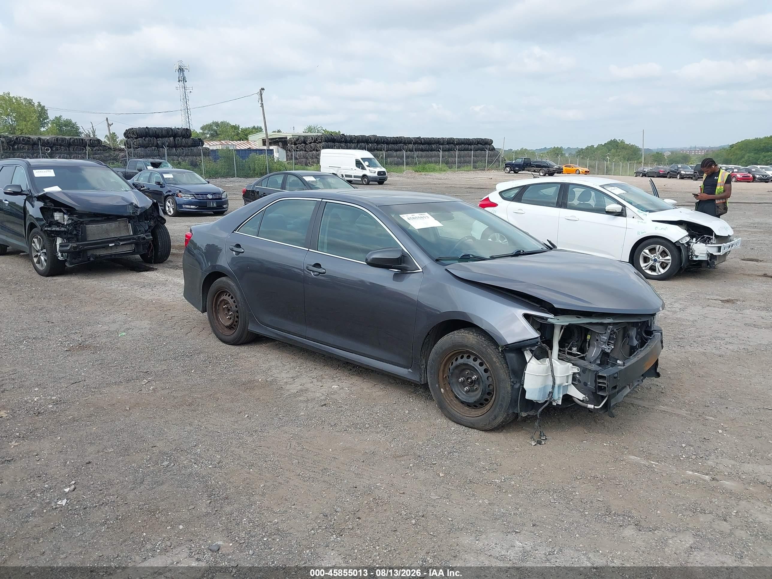 2014 Toyota Camry Se Sport Gray vin: 4T1BF1FK1EU470569