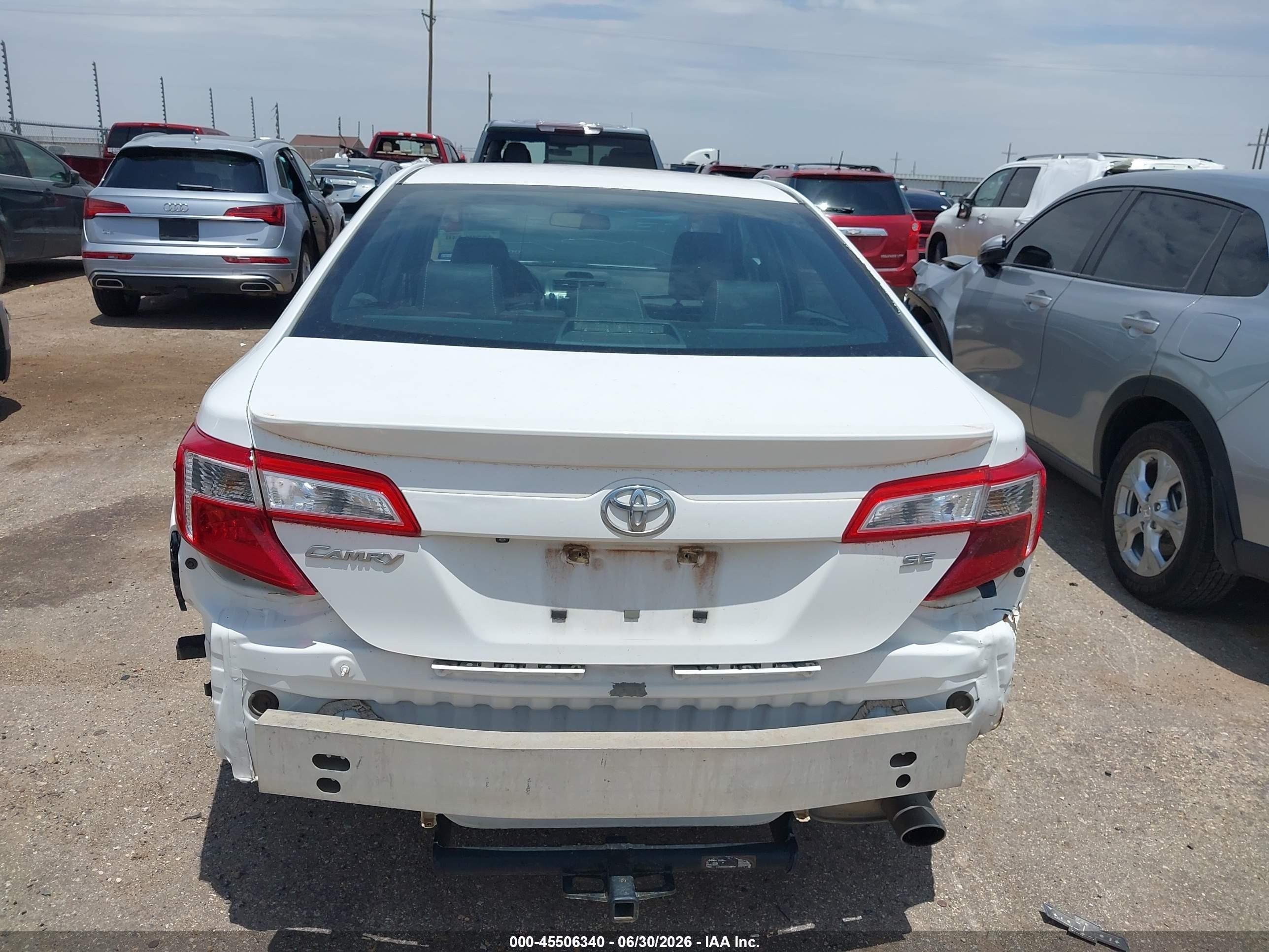 2014 Toyota Camry Se Белый vin: 4T1BF1FK1EU470667