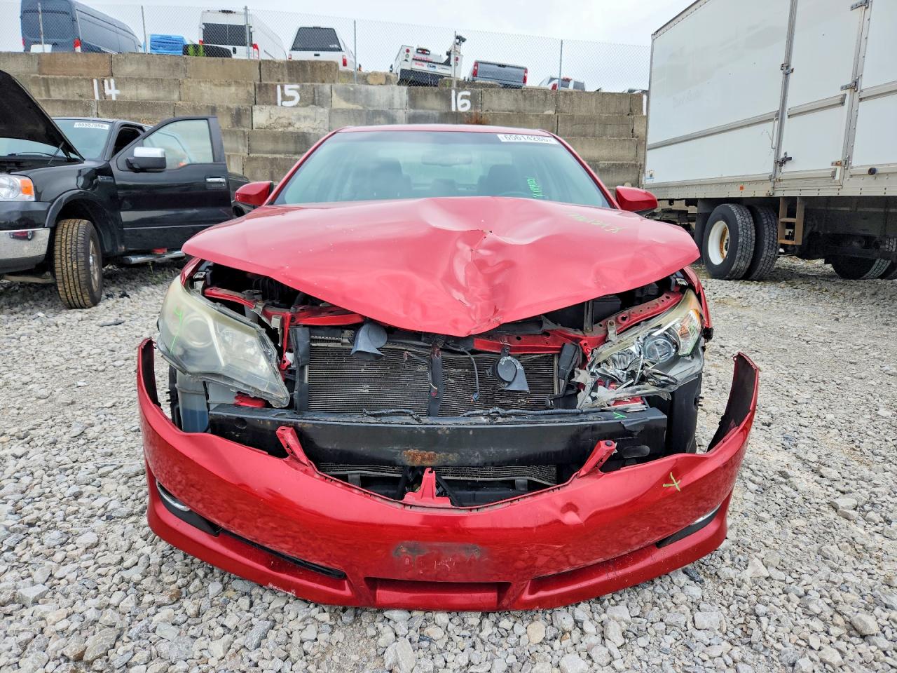 2014 Toyota Camry Se Red vin: 4T1BF1FK1EU730999