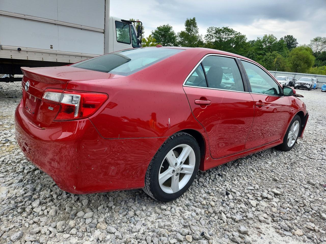 2014 Toyota Camry Se Red vin: 4T1BF1FK1EU730999