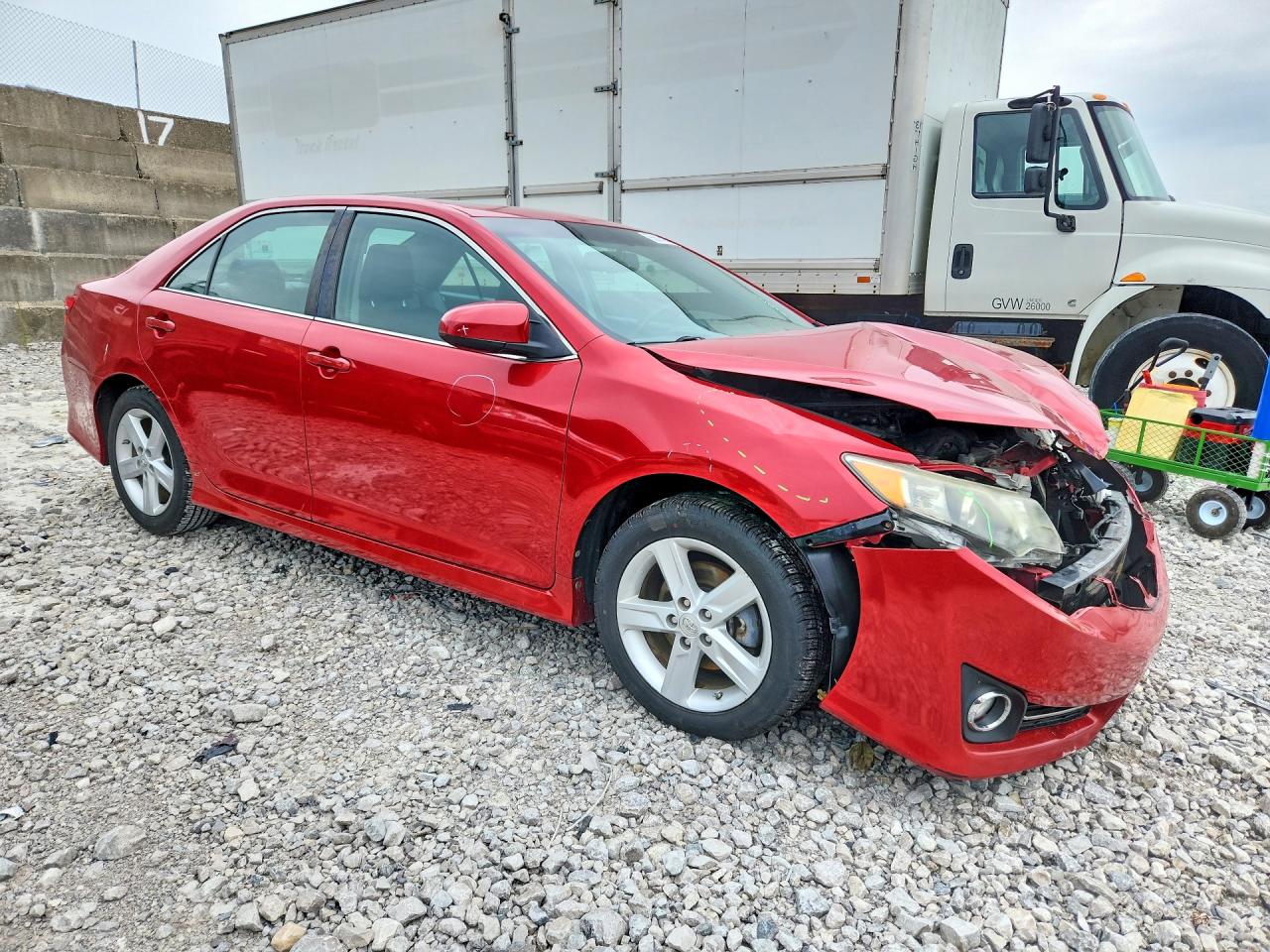 2014 Toyota Camry Se Red vin: 4T1BF1FK1EU730999
