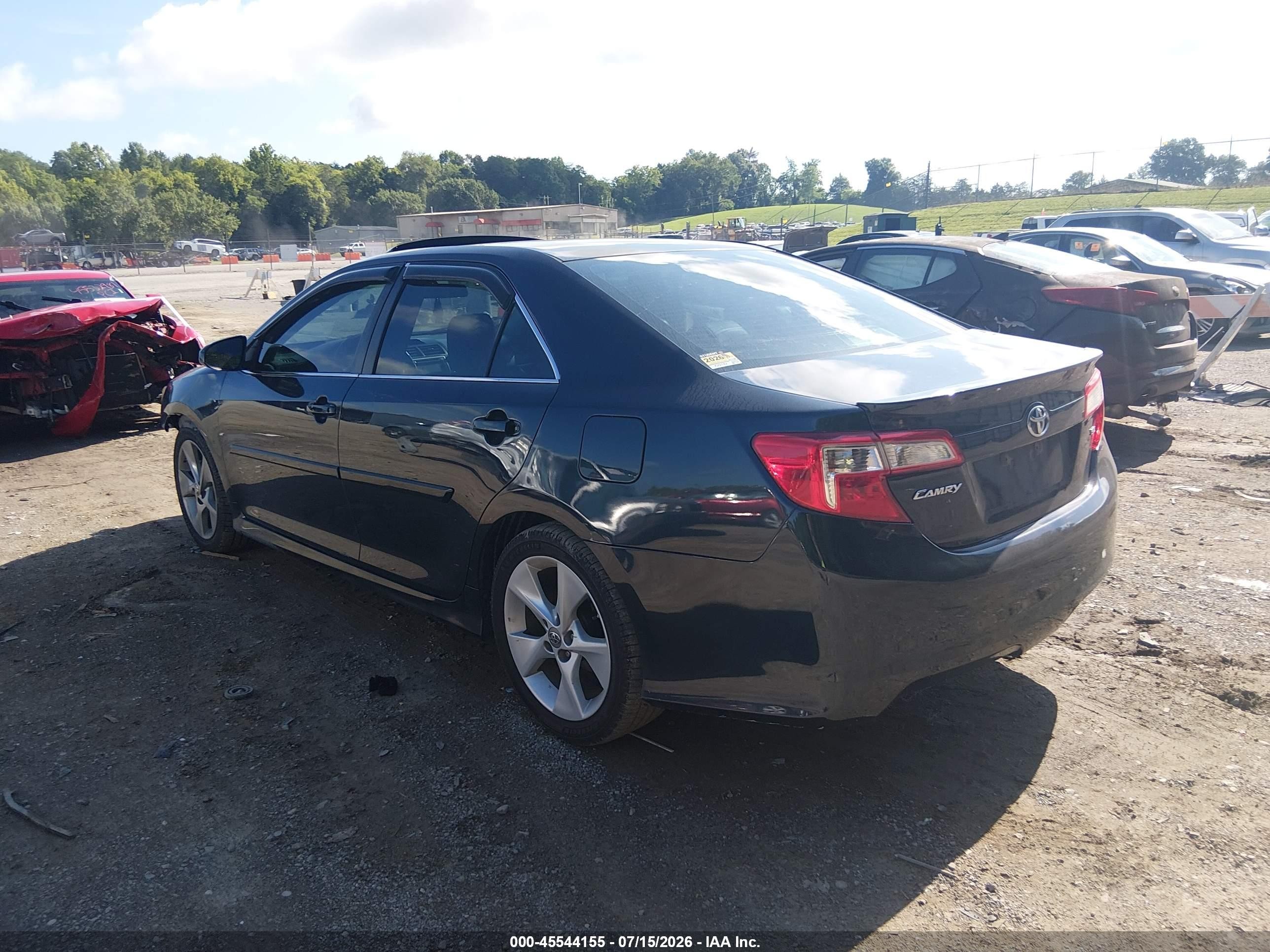 2014 Toyota Camry Se Sport Black vin: 4T1BF1FK1EU731716